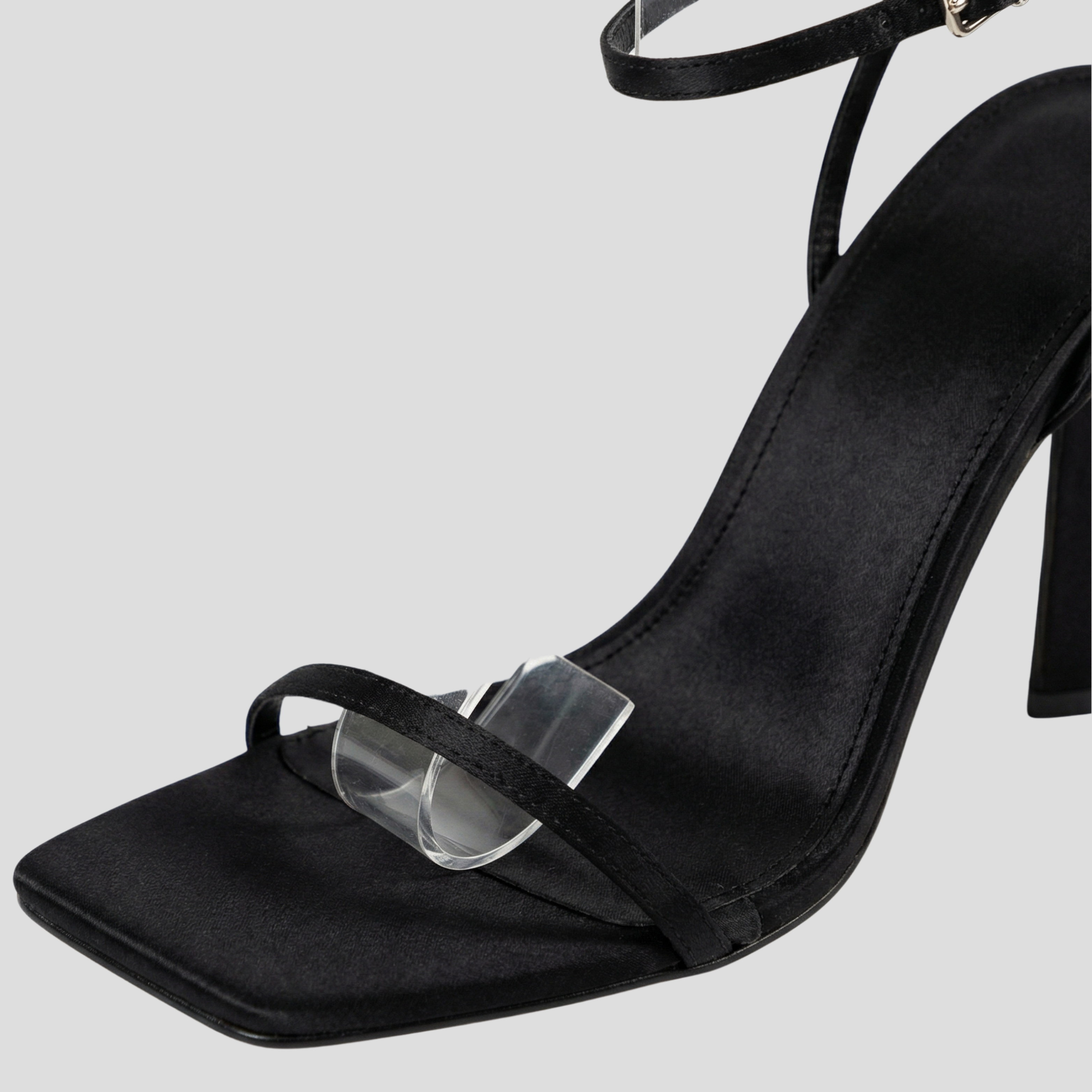 Women Heels | Square Toe Shape & Strappy Block Heel Design for Evening Wear
