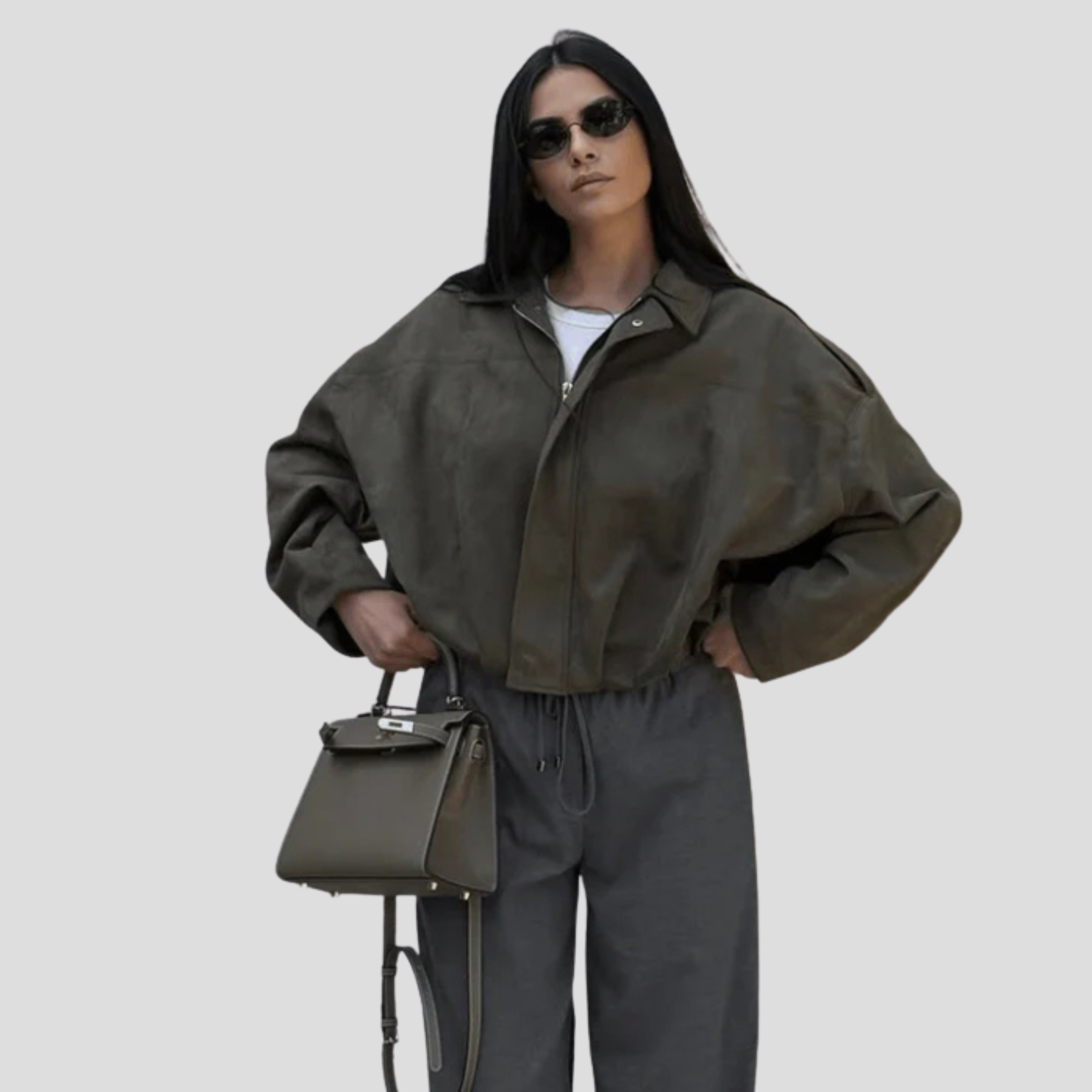 Women Bomber Jacket | Relaxed Silhouette & Minimal Detail Structure for Daily Wear