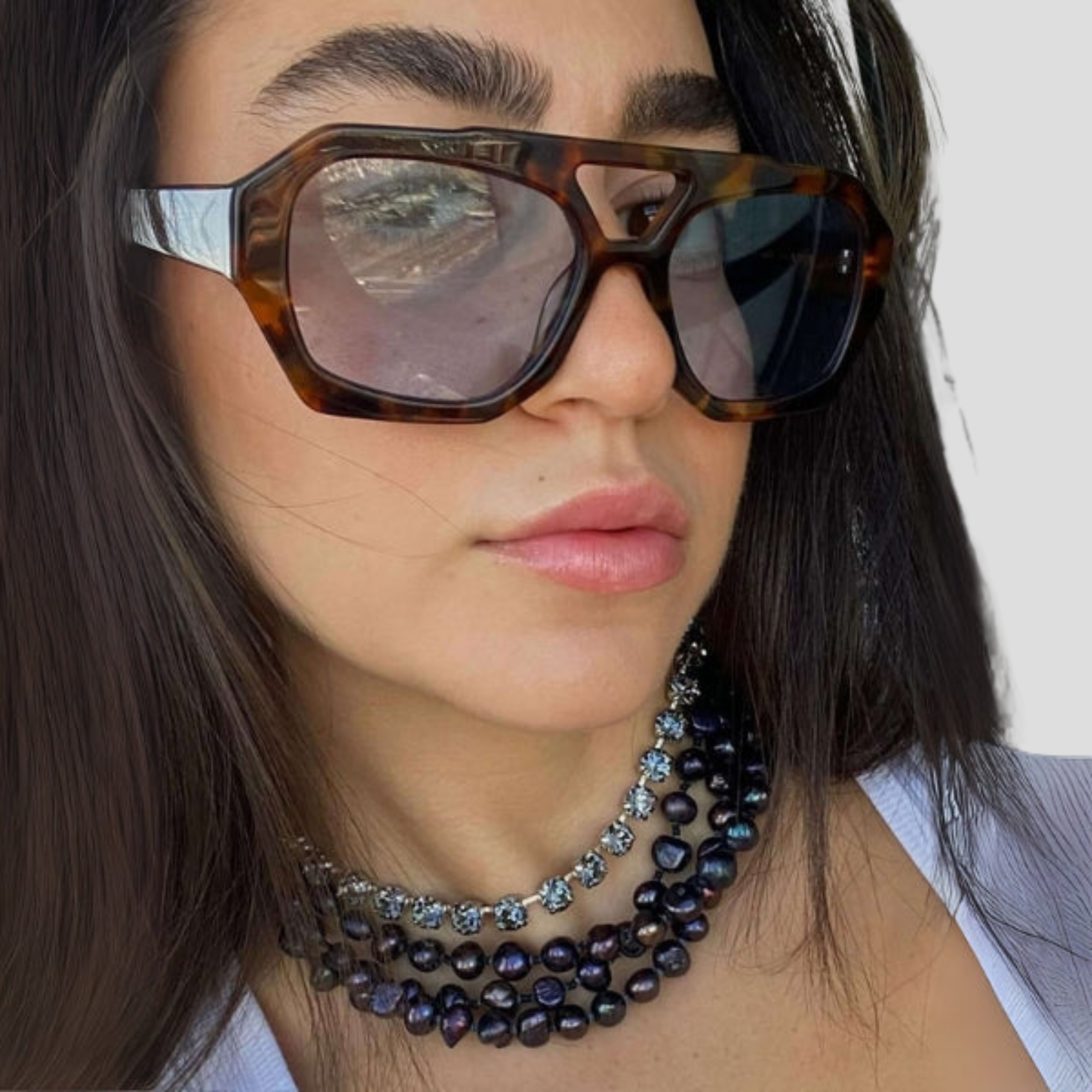 Women Sunglasses | Geometric Frame Shape & Oversized Lens Silhouette for Daily Wear