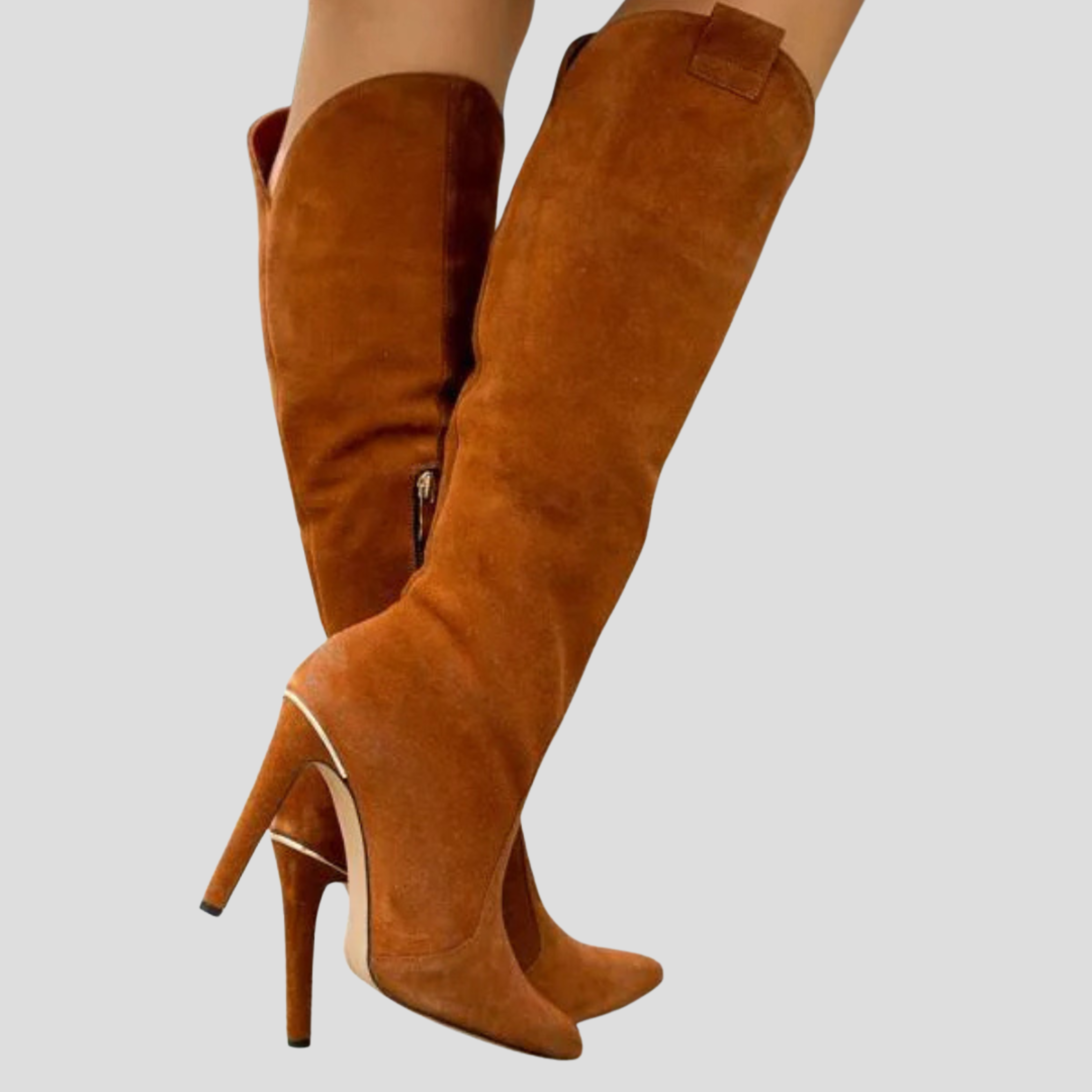 Women Boots | Knee-High Structure & Pointed Toe with Slim Heel Design