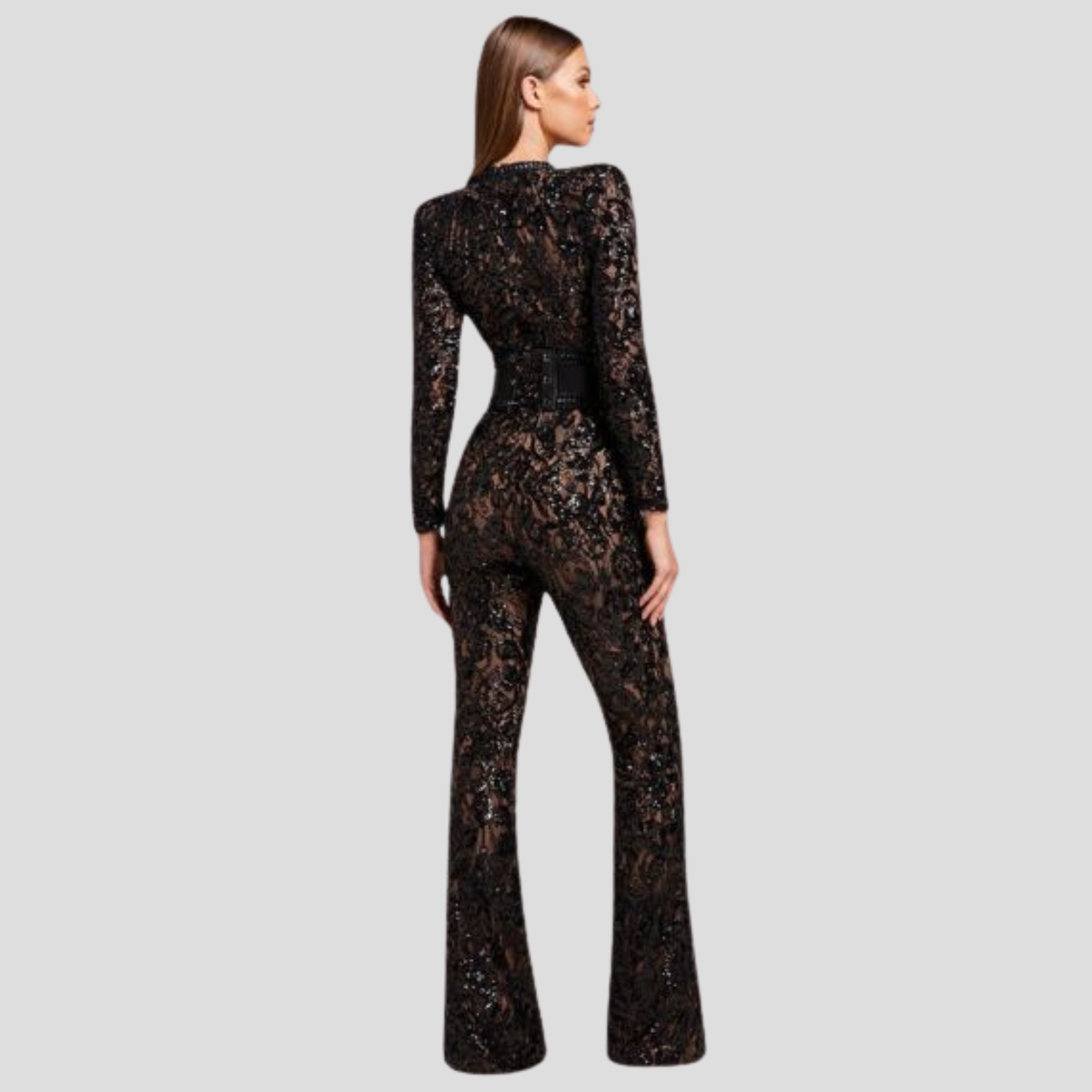 Women Jumpsuit | Fitted Bodice & Flared Leg Silhouette for Daily Wear