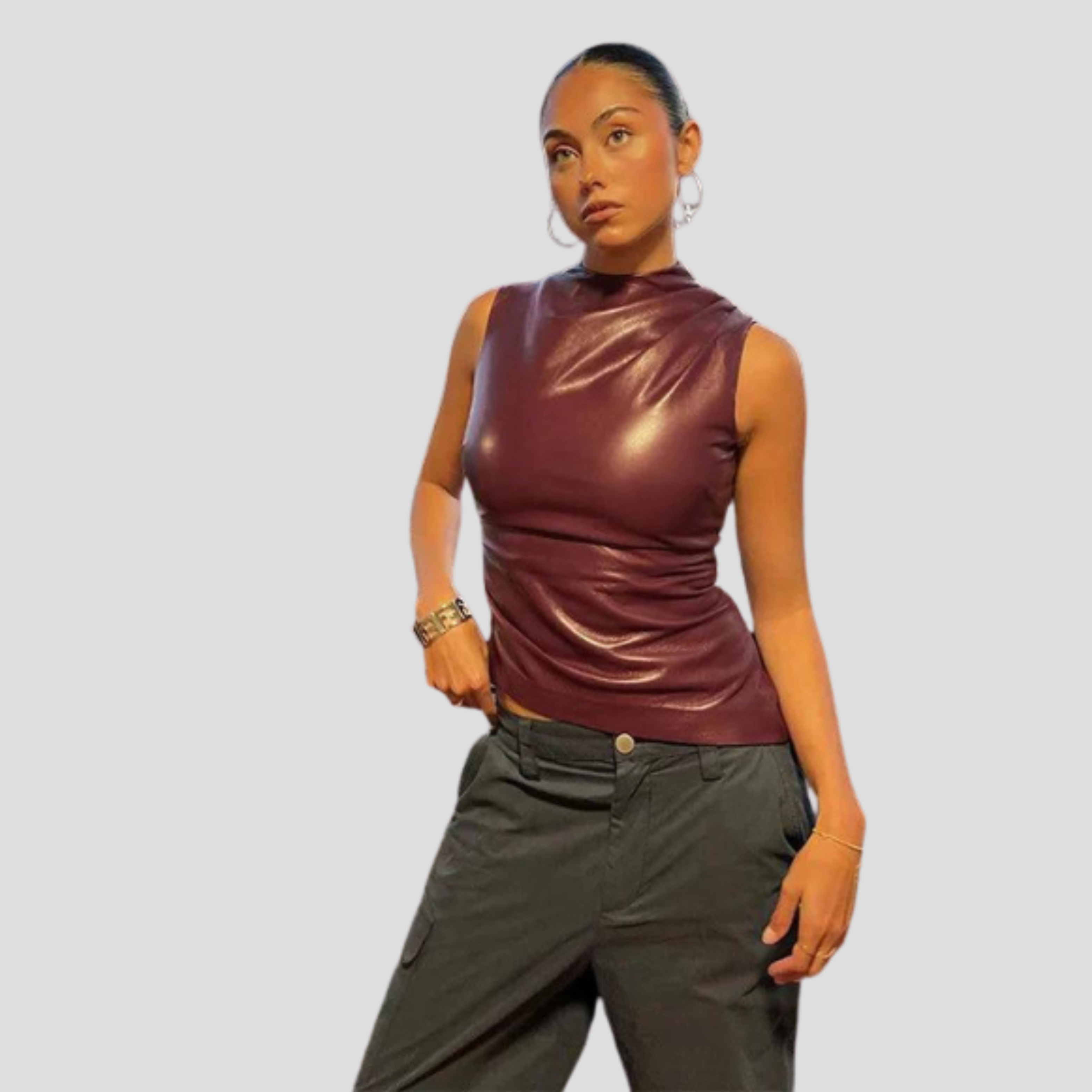 Women Top | Sleeveless Form & Defined Upper Design for Daily Use