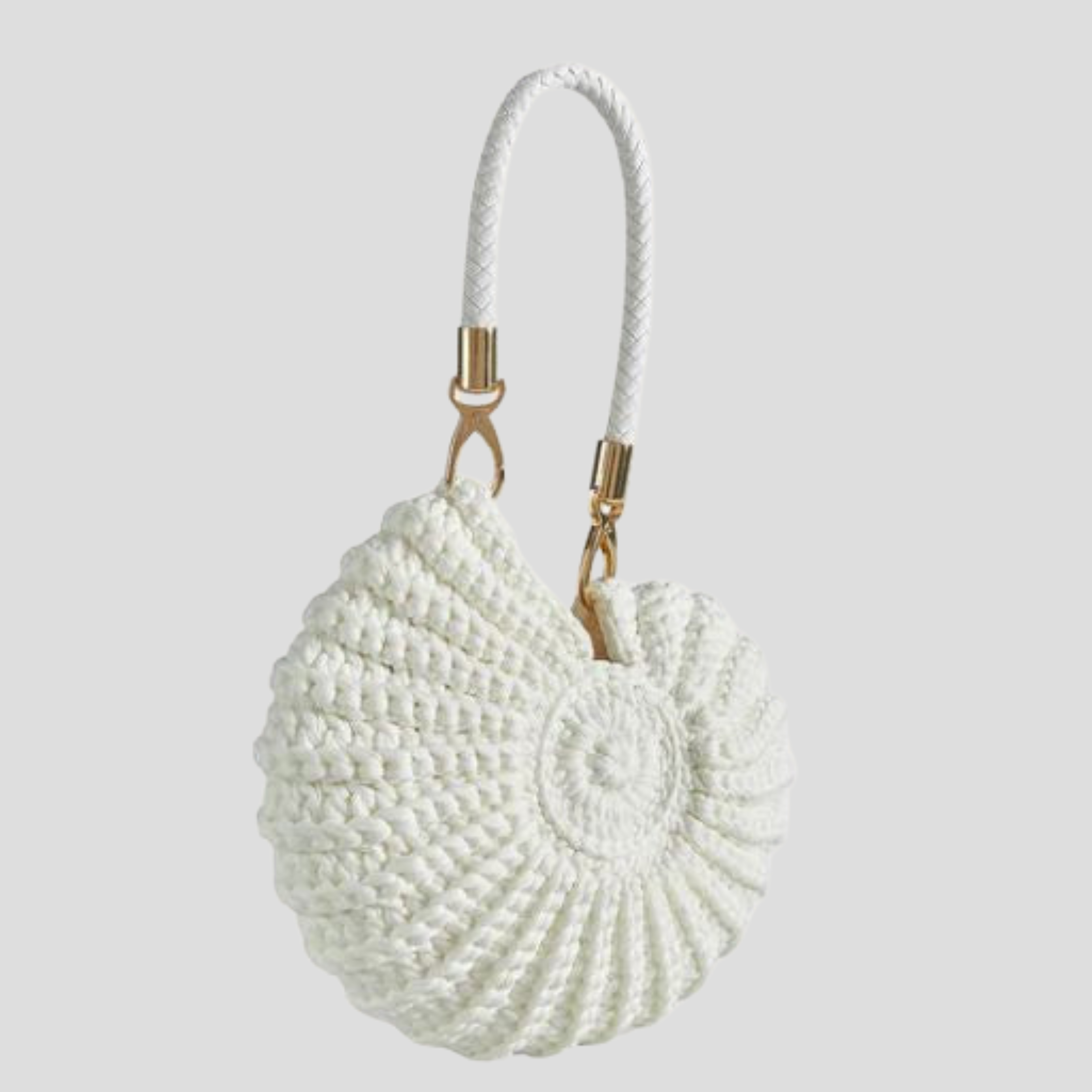 Women Bag | Conch-Shaped Silhouette & Woven Surface Design for Daily Wear