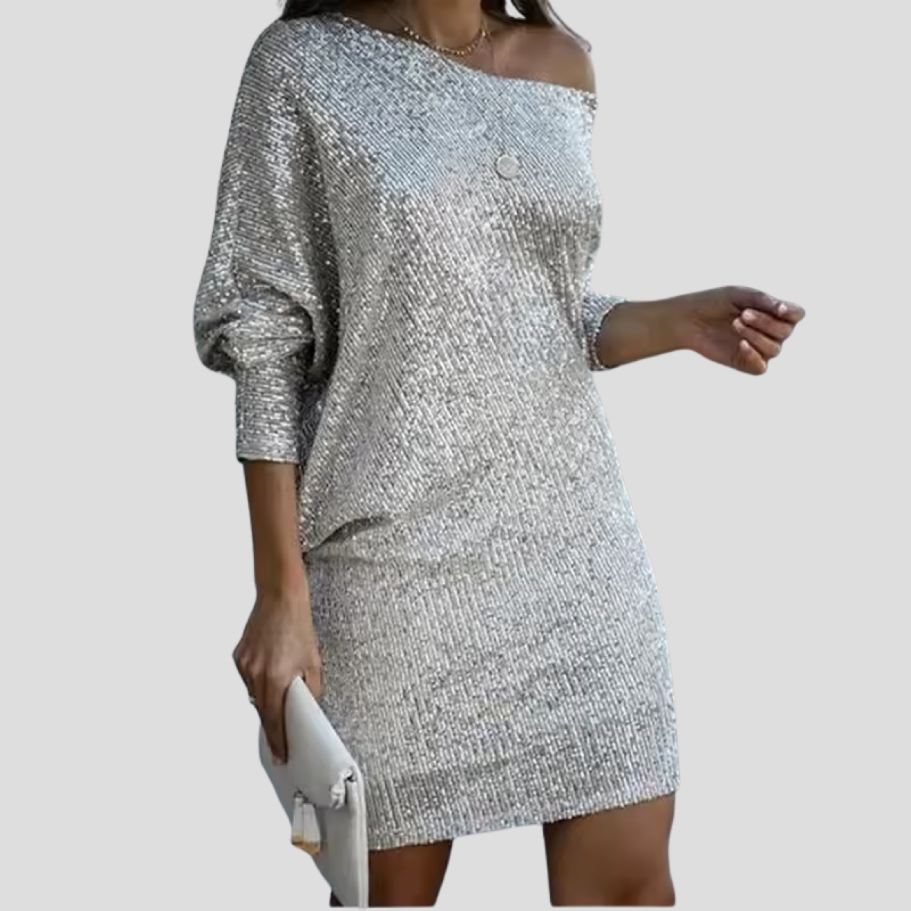 Women Mini Dress | Off-Shoulder Neckline & Relaxed Hem Silhouette for Daily Wear