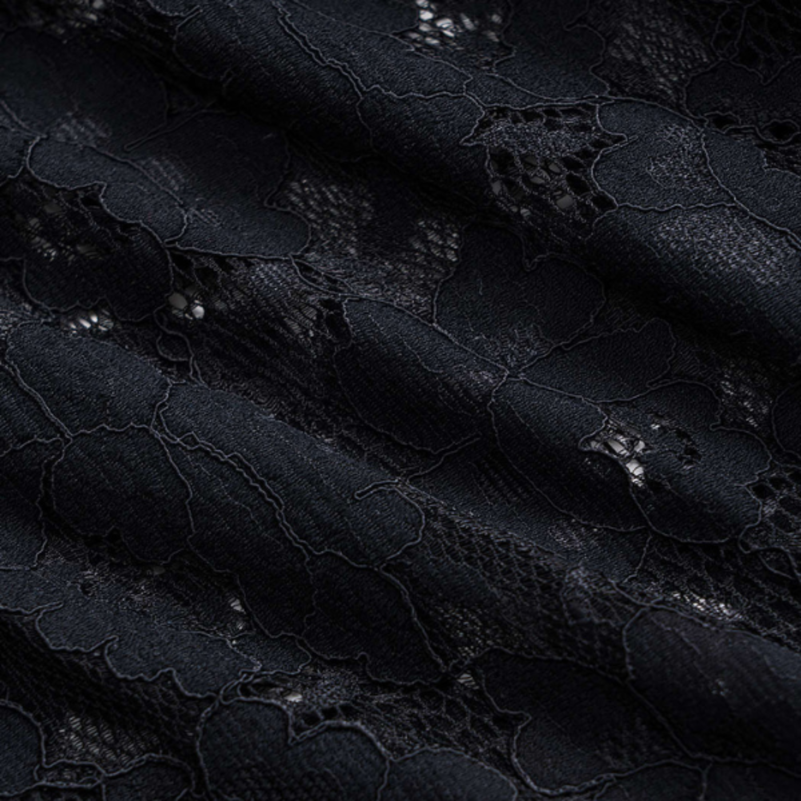 Women Jeans | High-Waist Design & Wide-Leg Silhouette with Lace Panel Detail