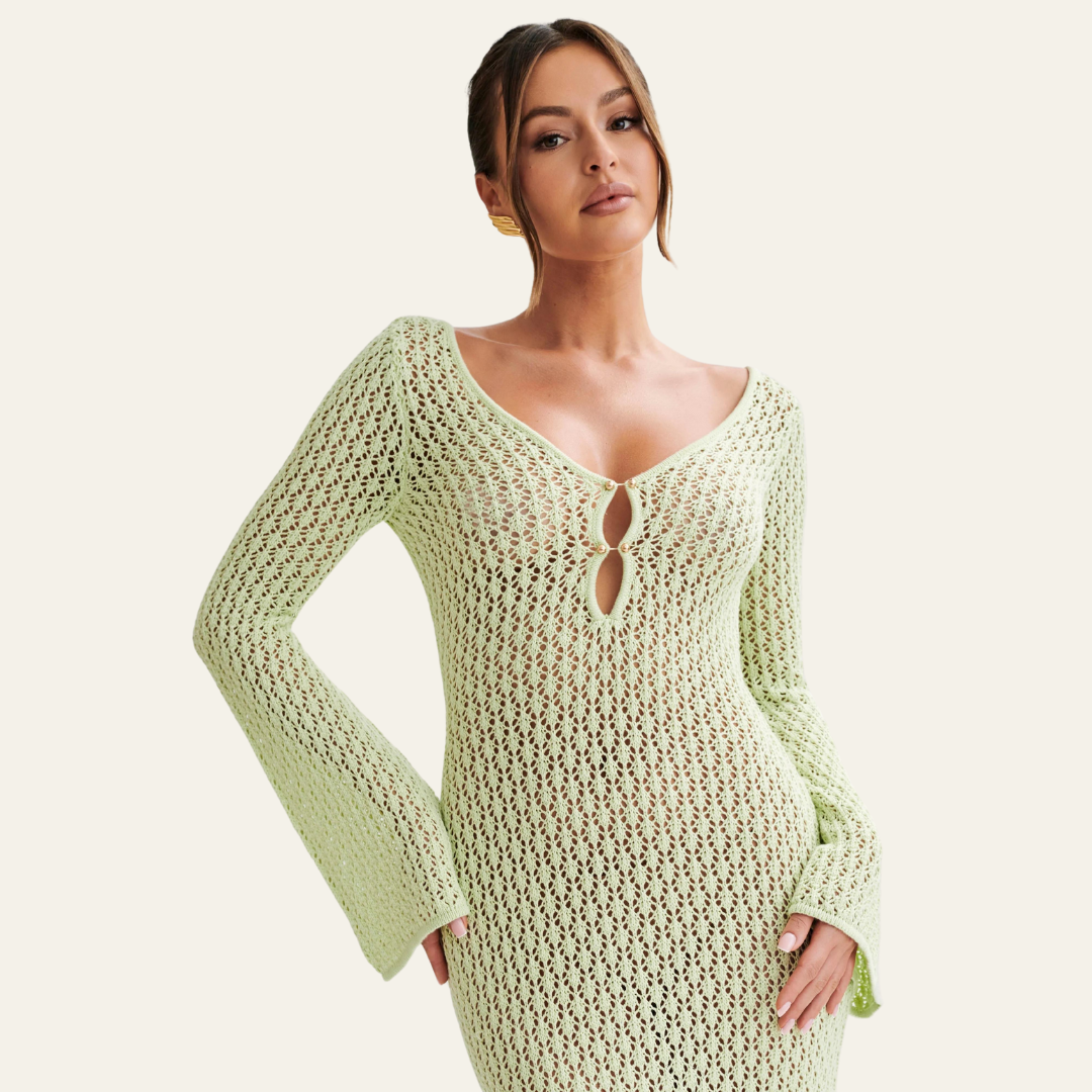 The St. Moritz Crochet Beach Maxi Dress