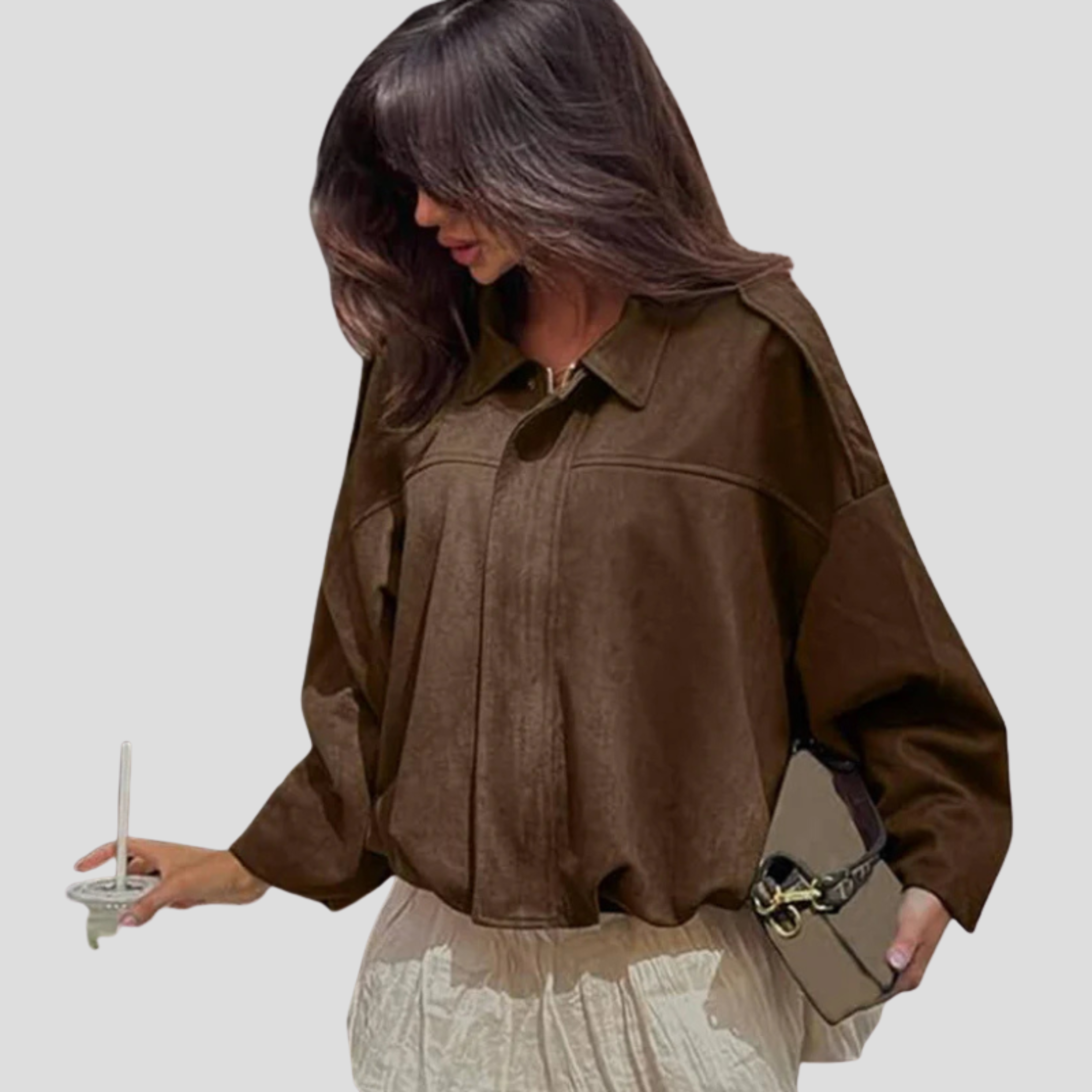 Women Bomber Jacket | Relaxed Silhouette & Minimal Detail Structure for Daily Wear