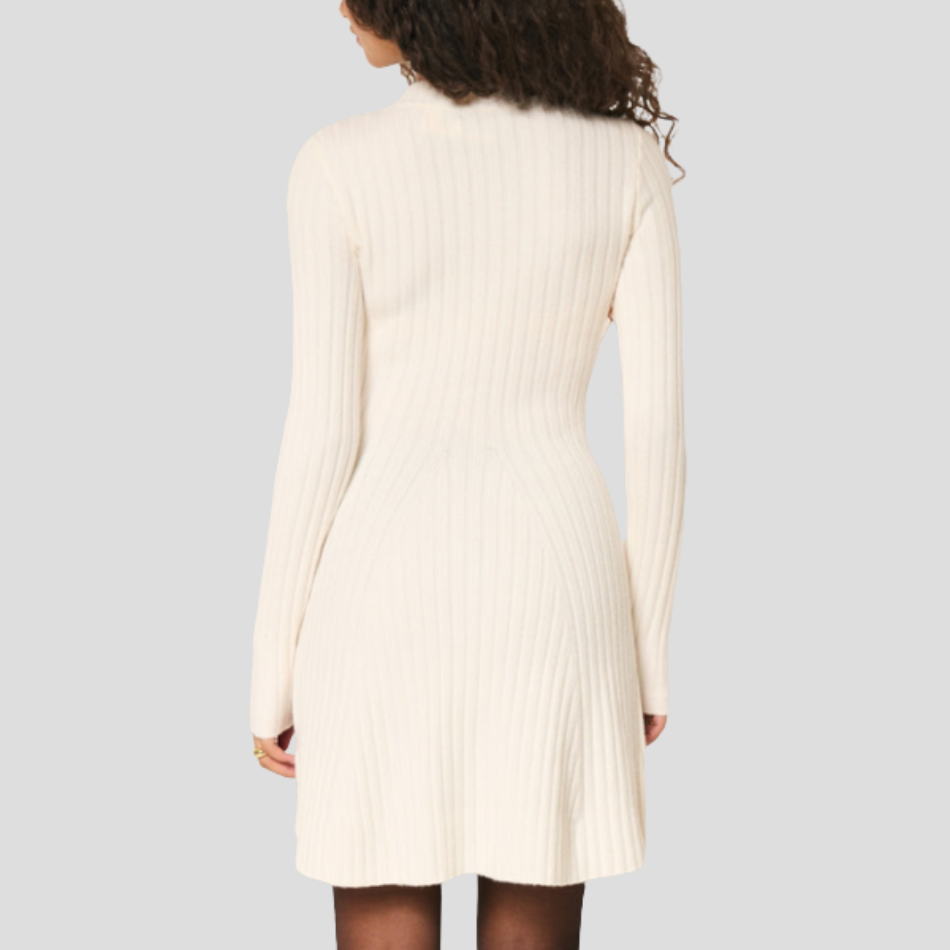 Women Mini Dress | Ribbed Texture Detail & Fit-and-Flare Silhouette for Daily Wear