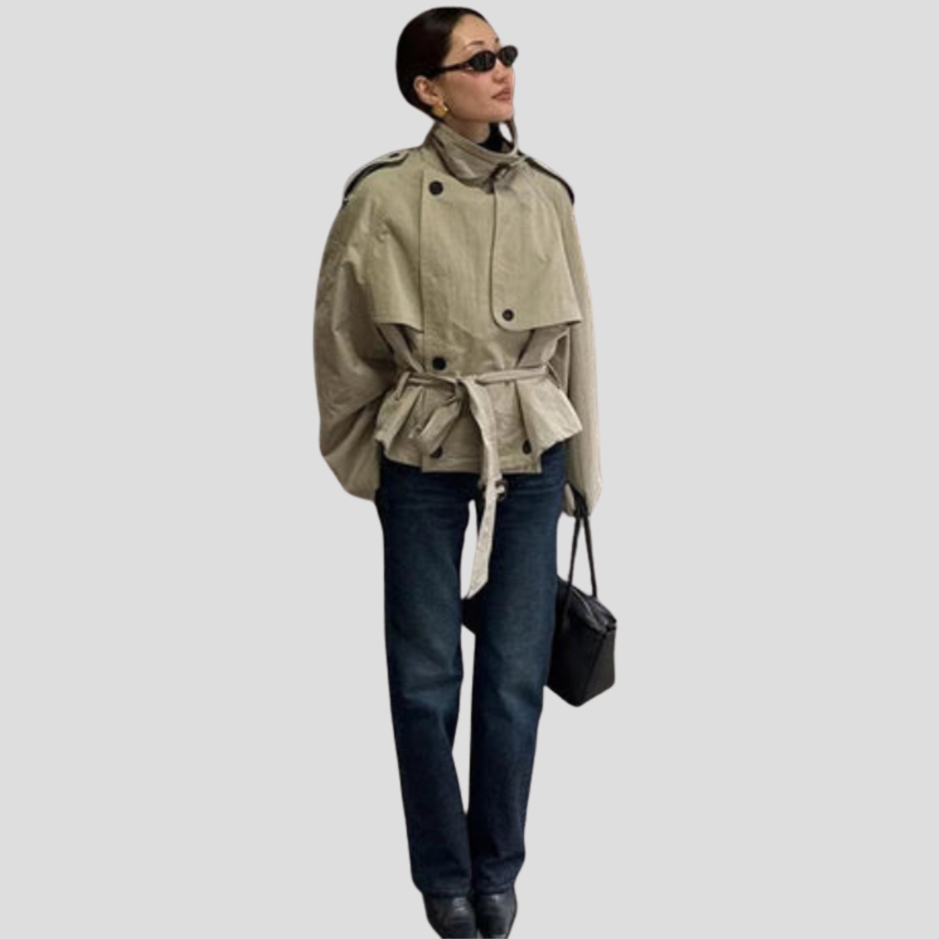 Women Jacket | Oversized Structure & Defined Lapel Front for Daily Use