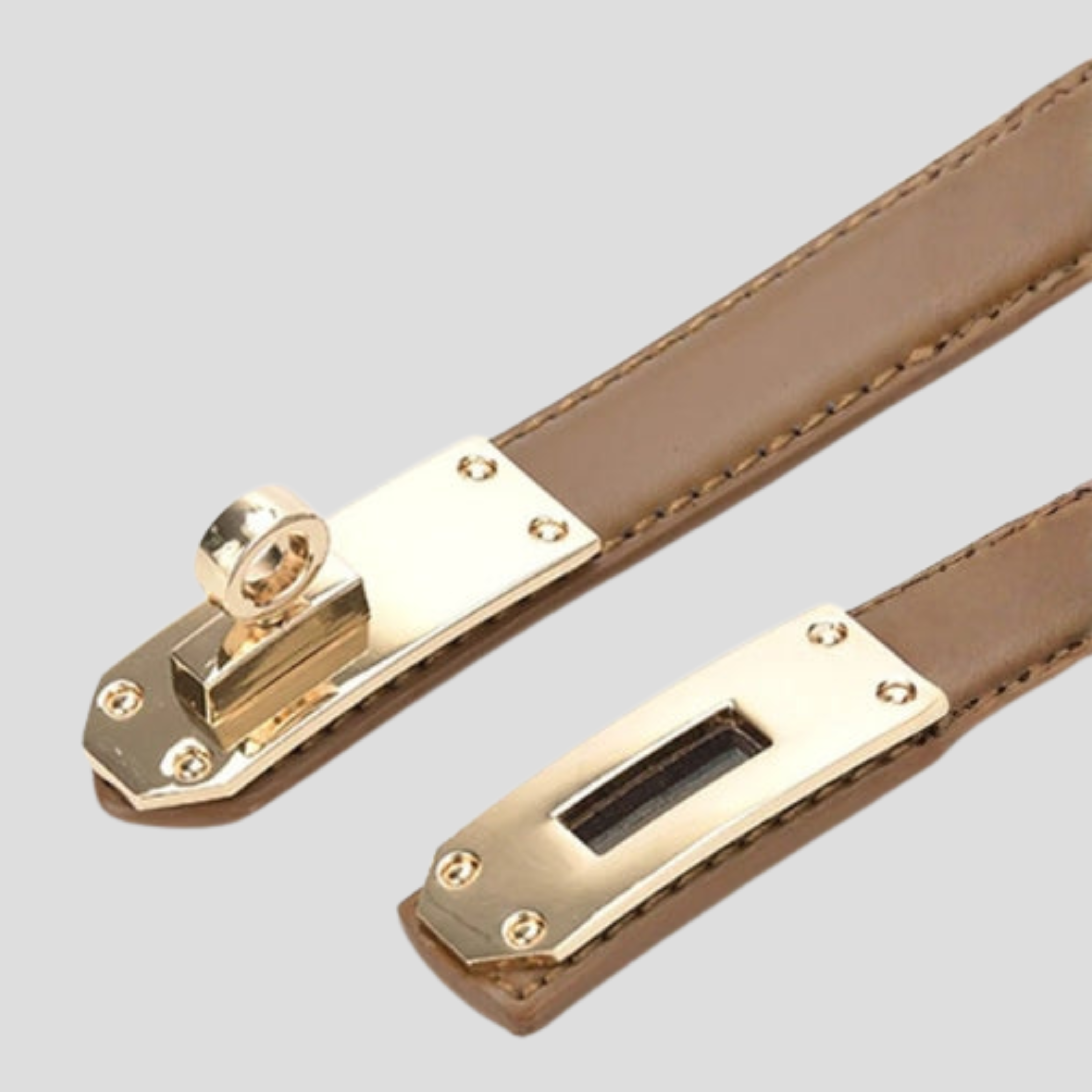 Women Belt | Slim Strap Profile & Turn-Lock Closure Detail for Daily Wear