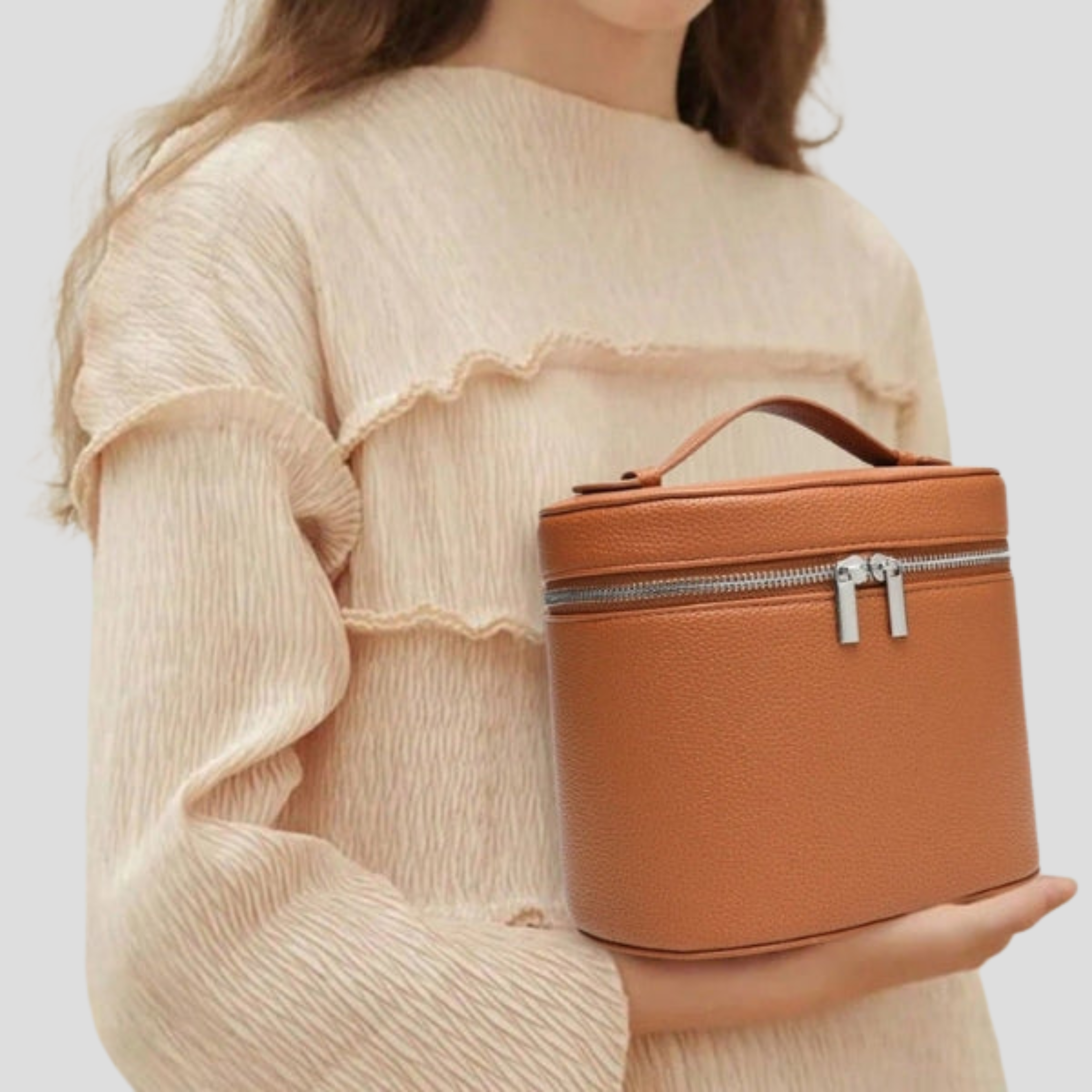 Women Vanity Case | Box Shape & Defined Zip Closure for Daily Use