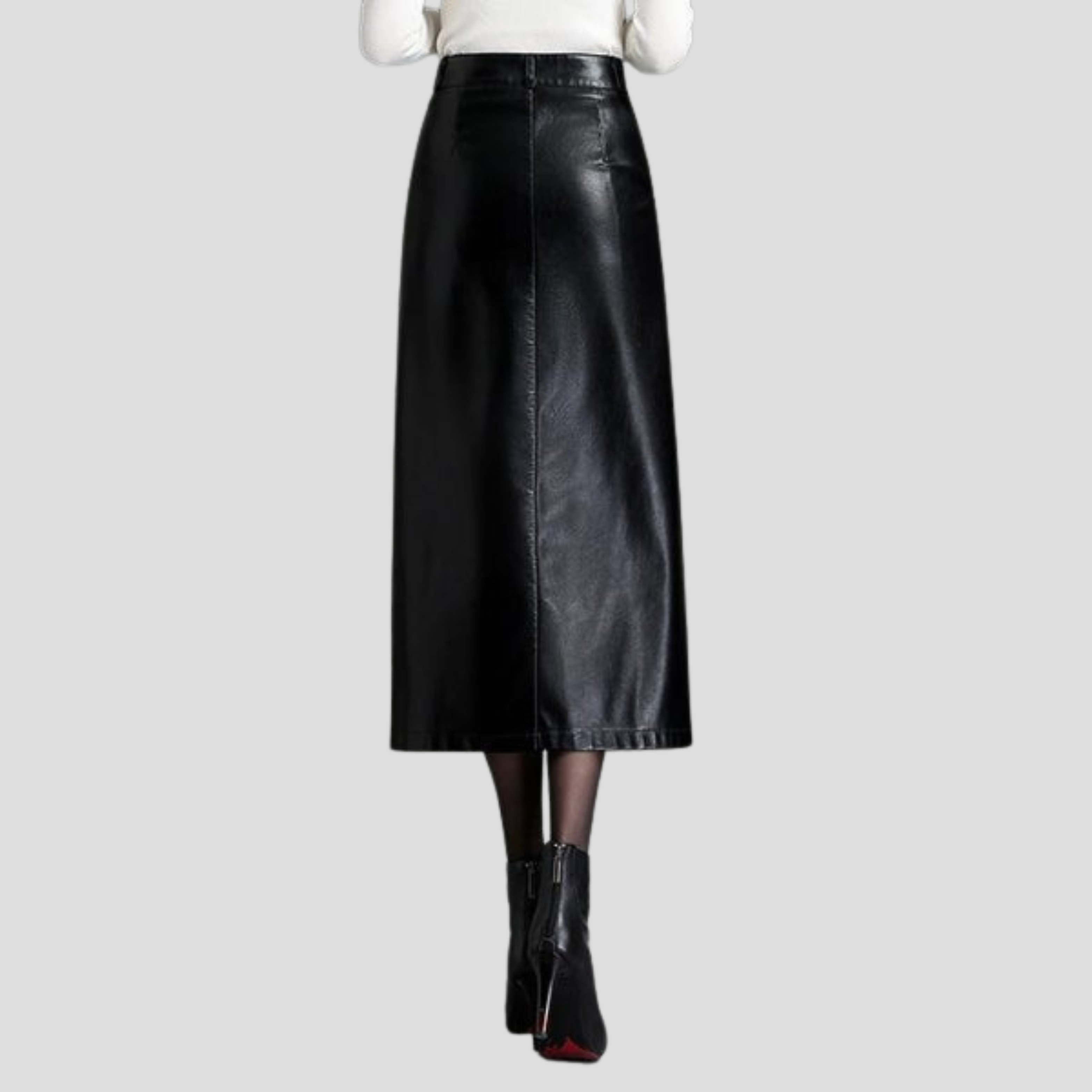 Women Midi Skirt | Structured Waistline & Front Seam Silhouette for Daily Wear