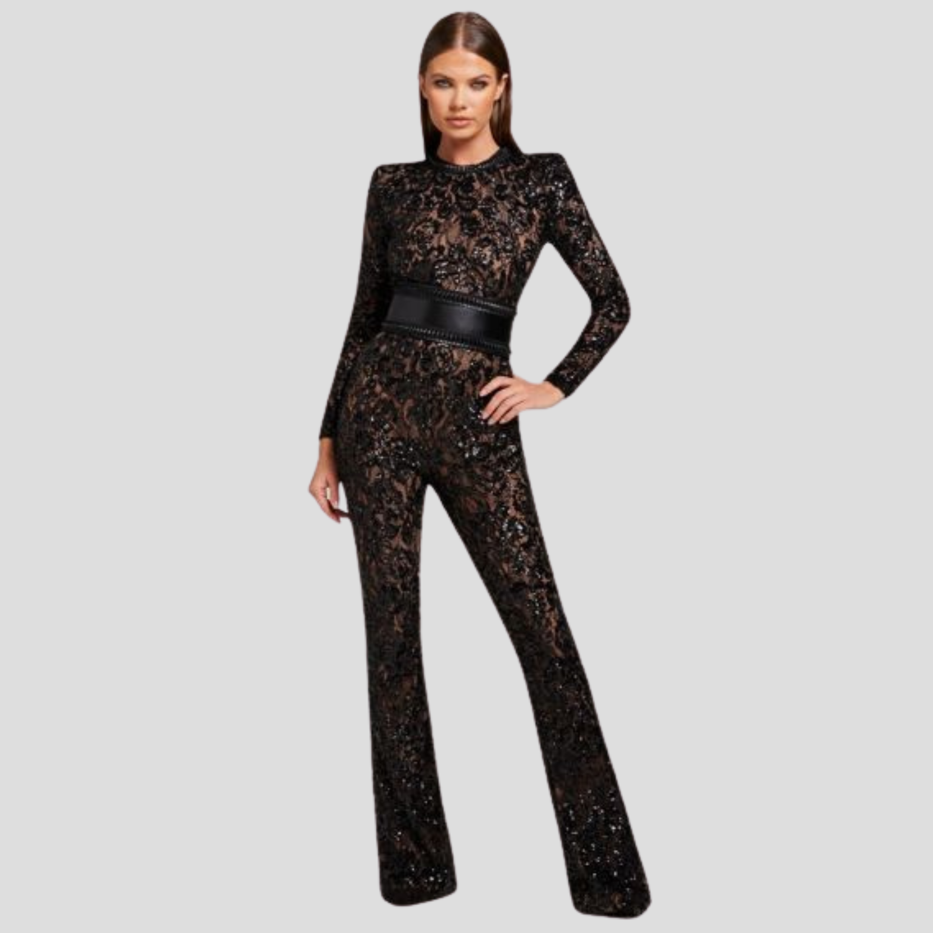 Women Jumpsuit | Fitted Bodice & Flared Leg Silhouette for Daily Wear