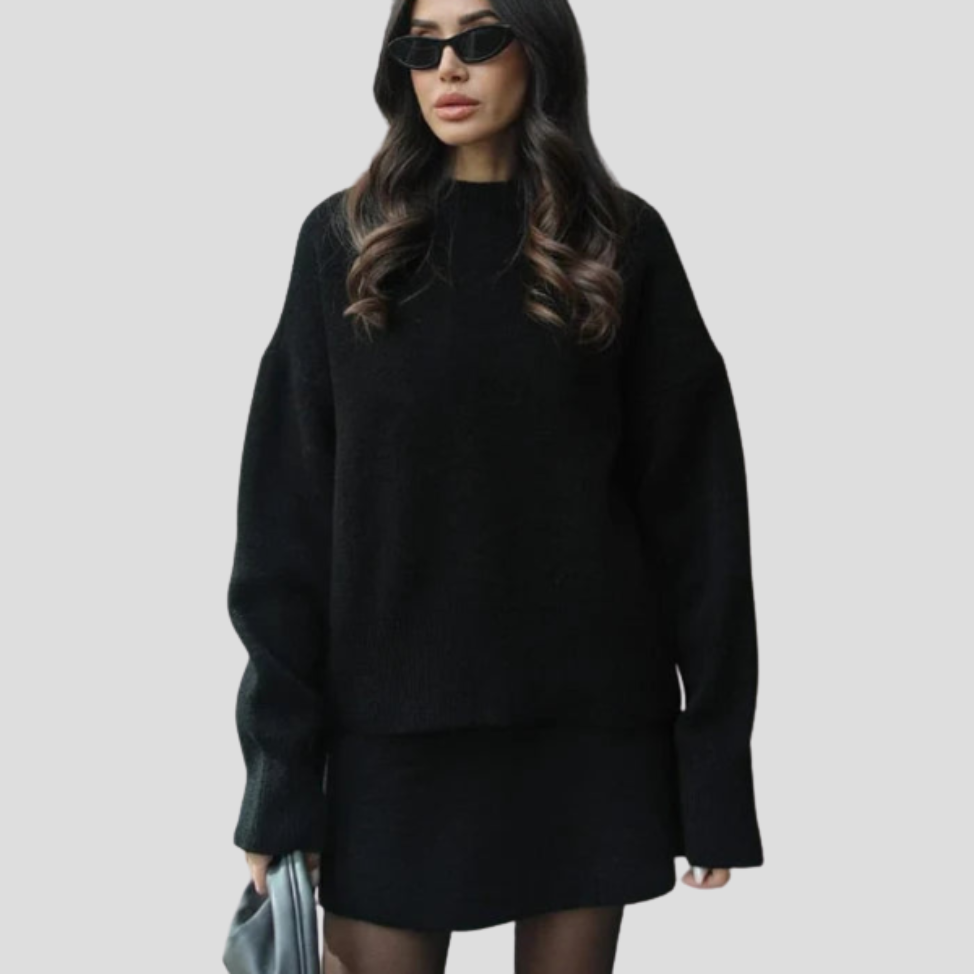 Women Knit Set | Crew Neck Upper Form & Streamlined Skirt Alignment for Daily Wear