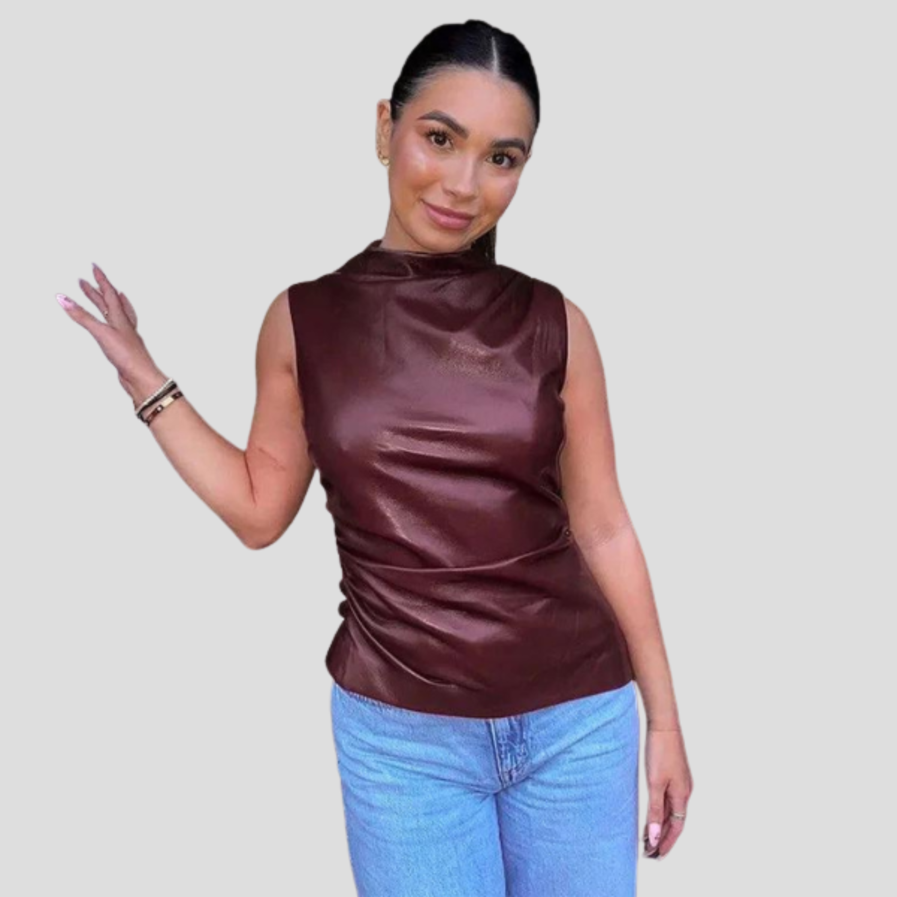 Women Top | Sleeveless Form & Defined Upper Design for Daily Use