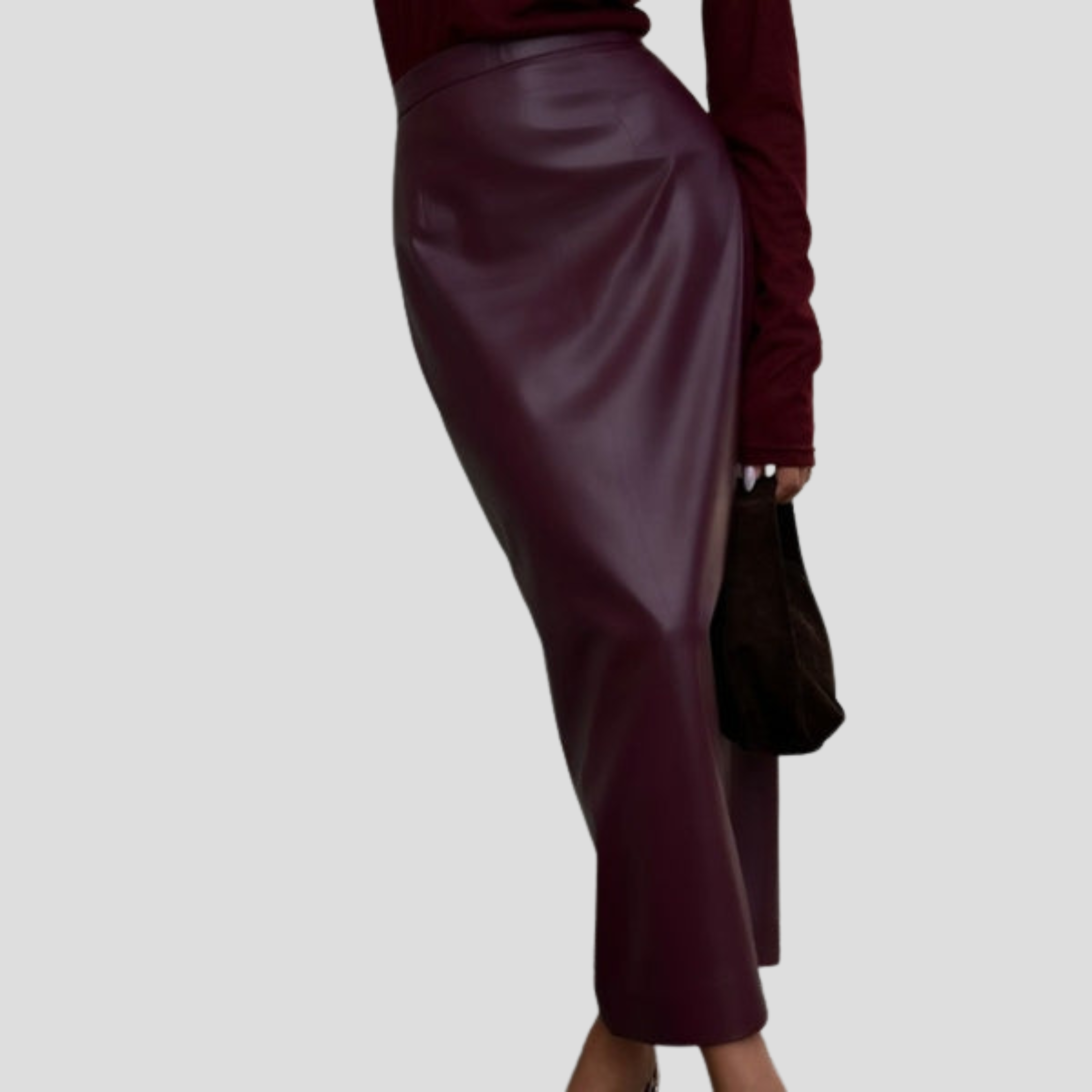 Women Midi Skirt | High-Waist Structure & Straight Silhouette for Daily Wear