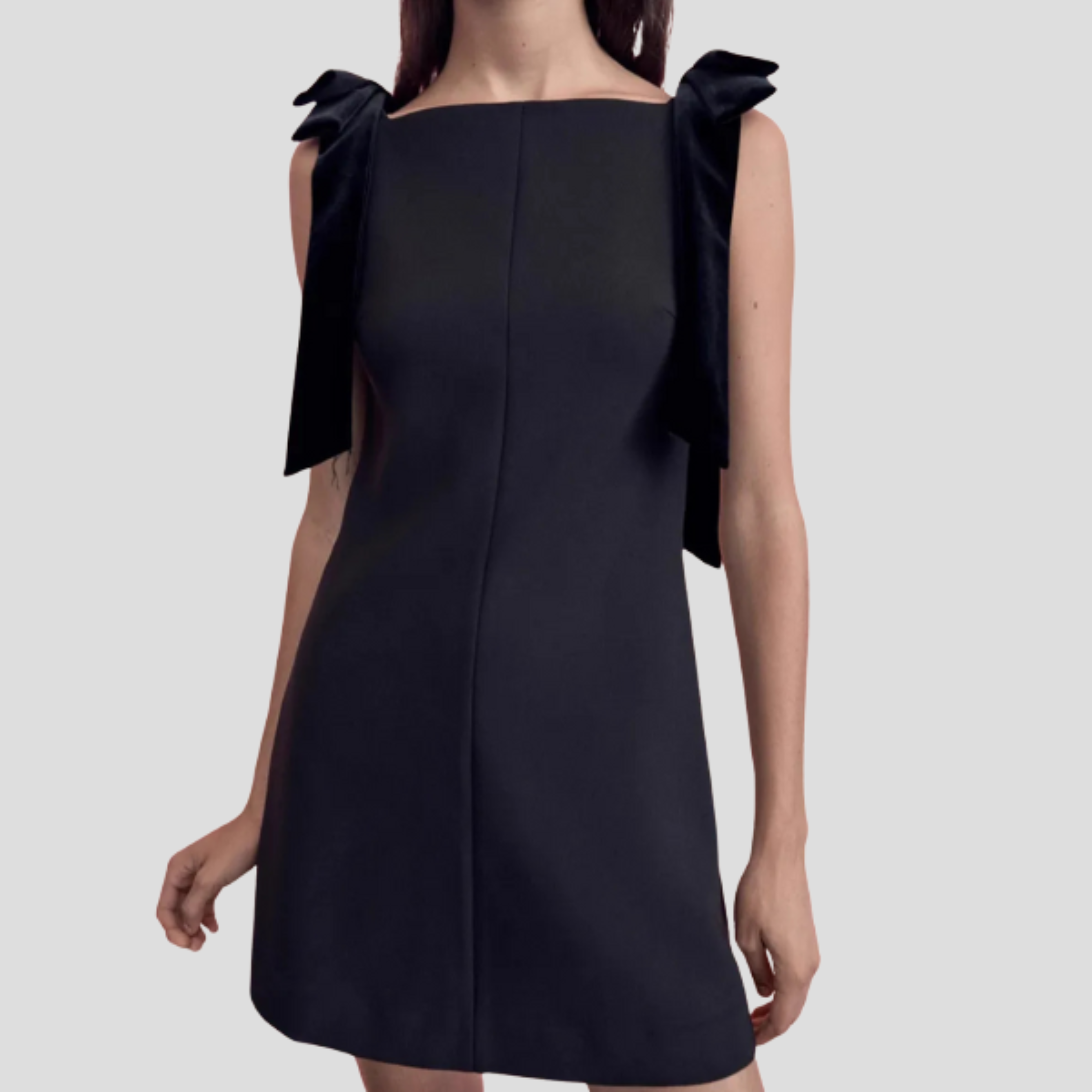 Women Mini Dress | Bow Strap Detail & A-Line Silhouette for Evening Wear