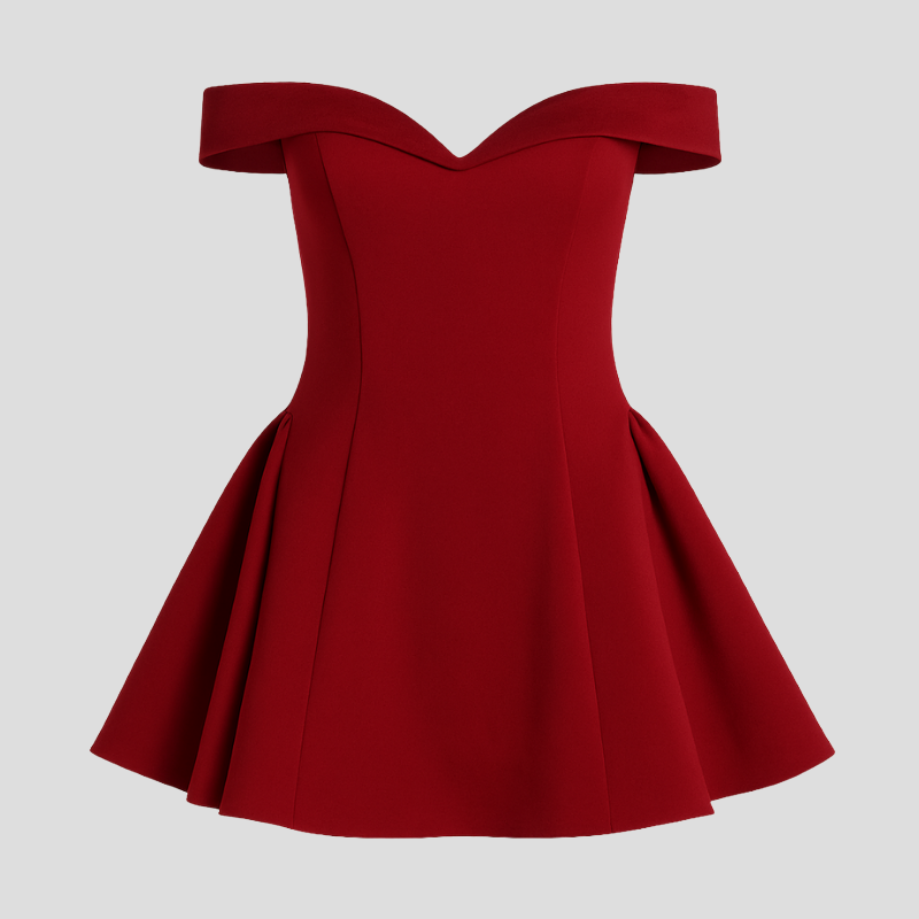 Women Mini Dress | Sweetheart Off-Shoulder Neckline & Flared Hem Silhouette for Evening Wear