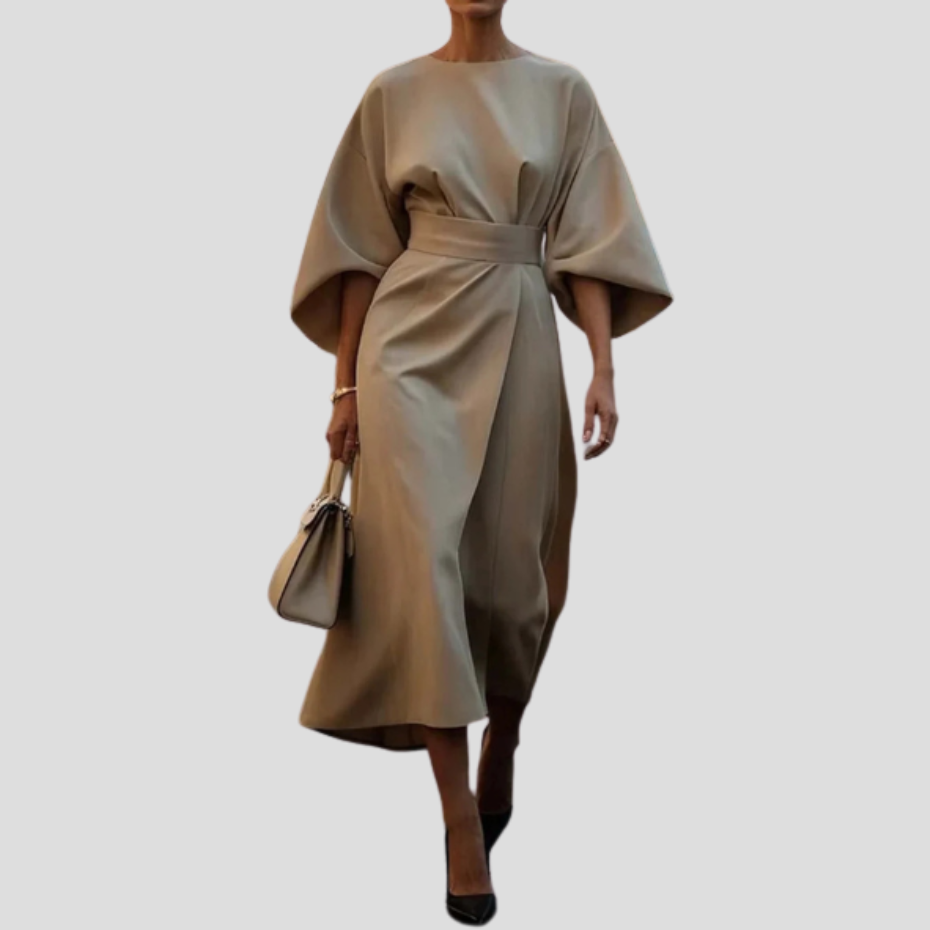 Women Maxi Dress | Belted Waist Structure & Flowing Floor-Length Silhouette for Daily Wear