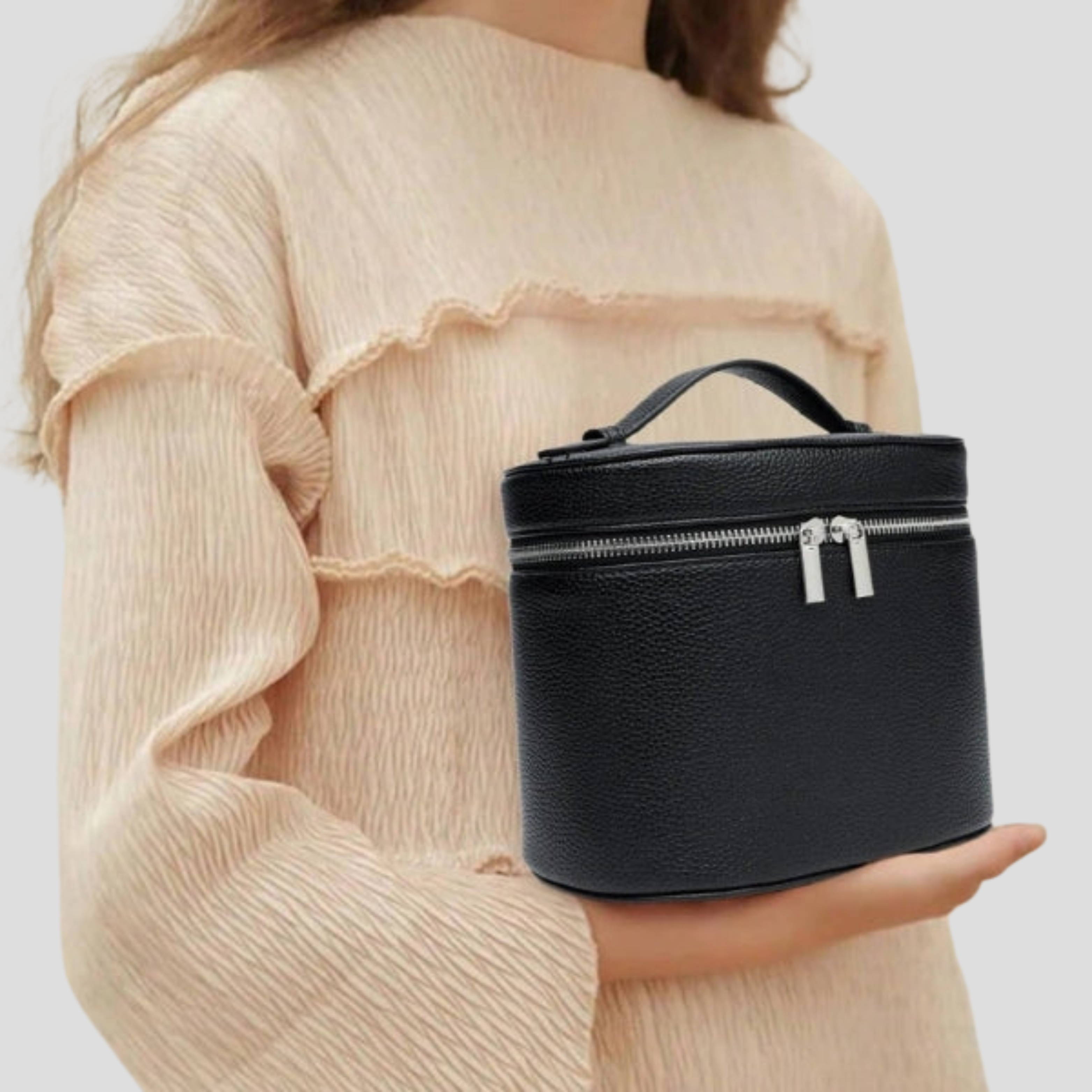 Women Vanity Case | Box Shape & Defined Zip Closure for Daily Use