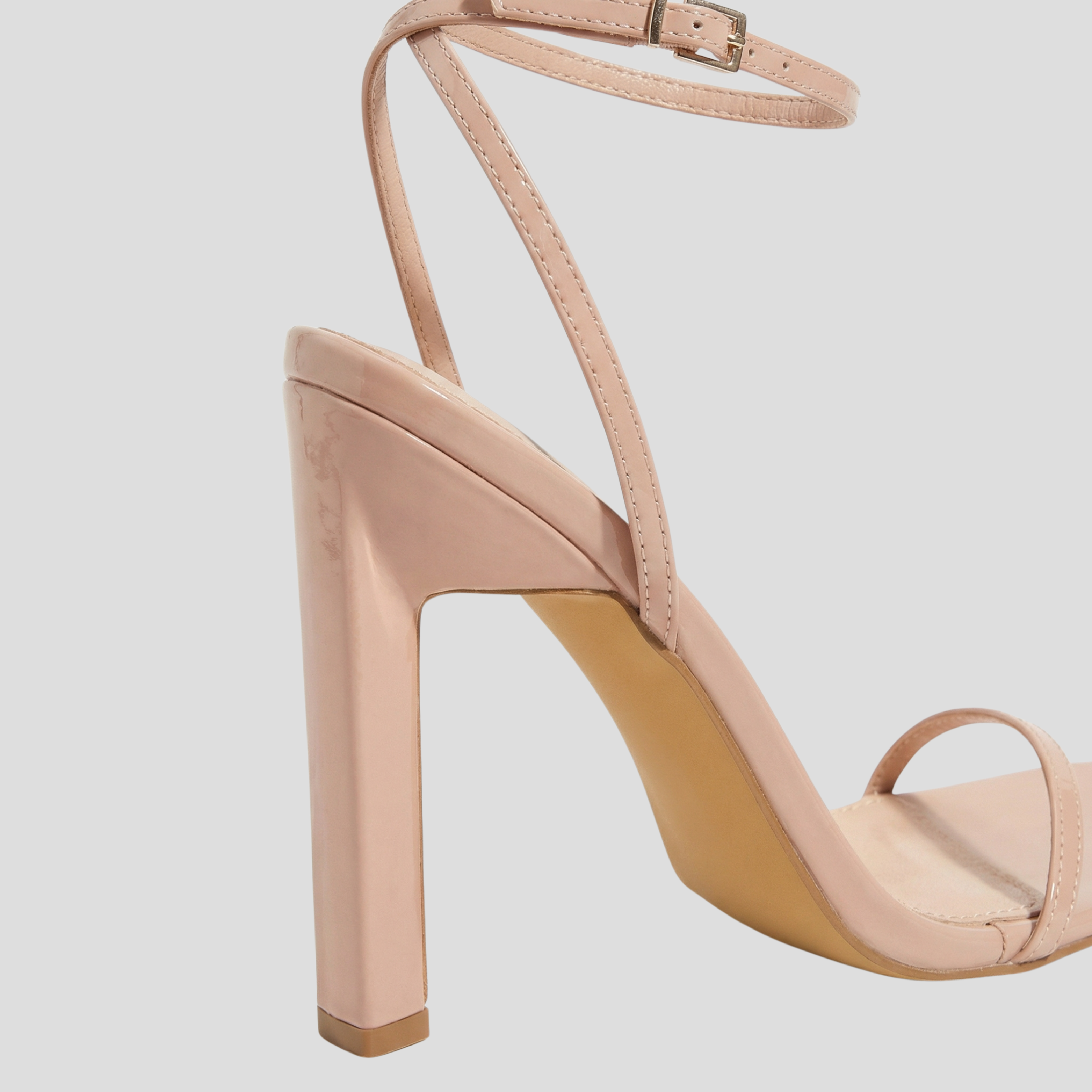 Women Heels | Square Toe Shape & Strappy Block Heel Design for Evening Wear