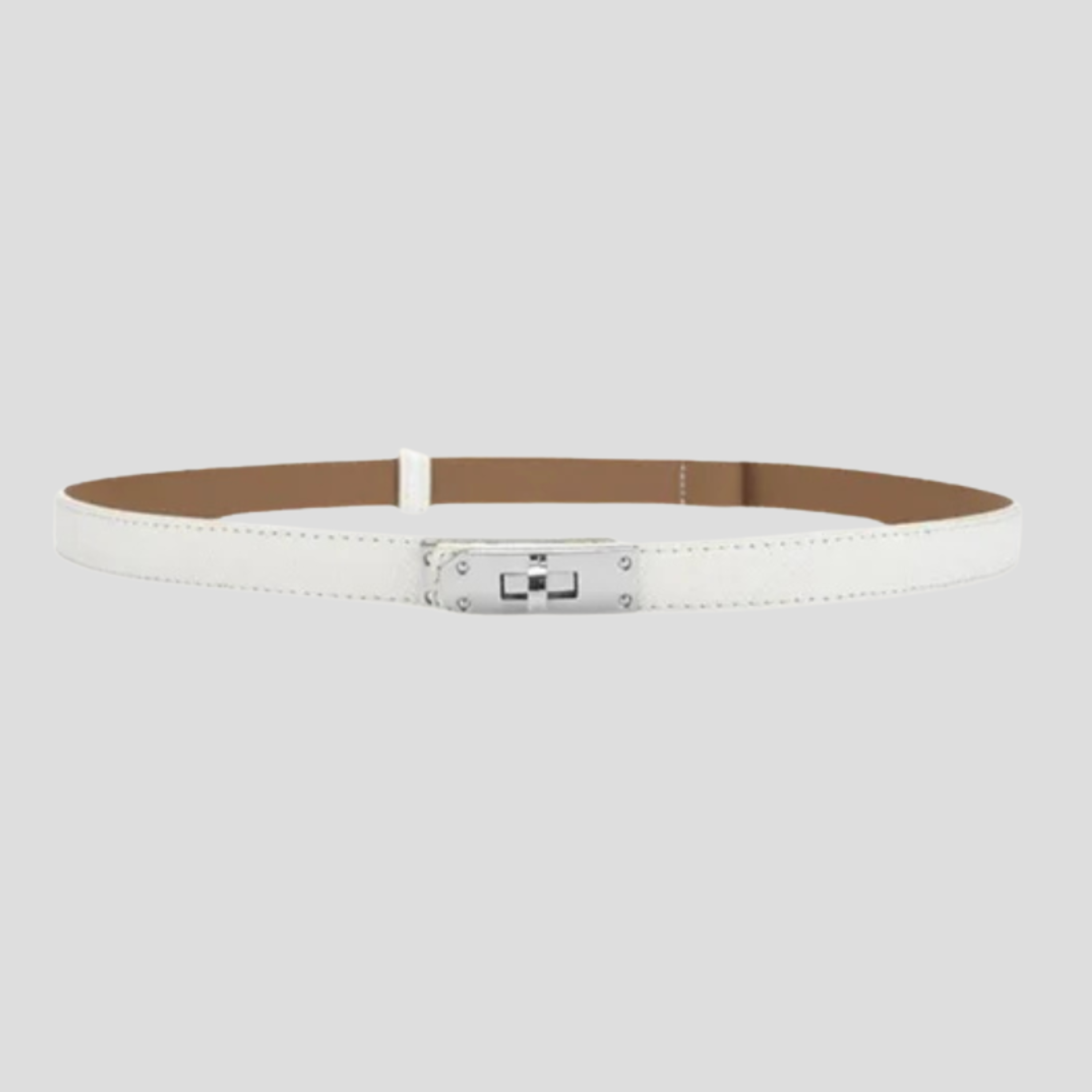 Women Belt |  Straight Strap Design & Defined Buckle Shape for Daily Wear