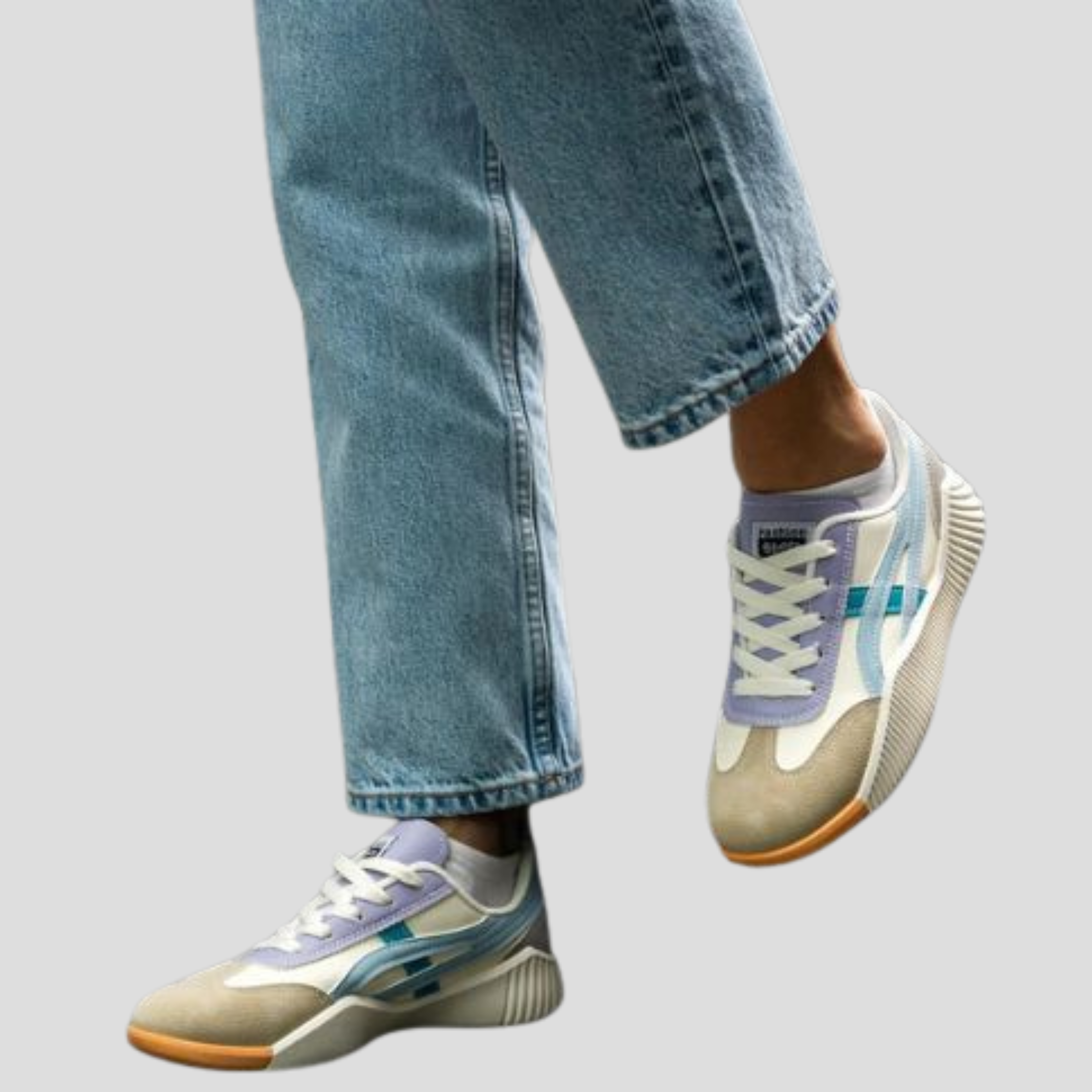 Women Sneakers | Low-Profile Shape & Contrast Panel Design for Daily Wear