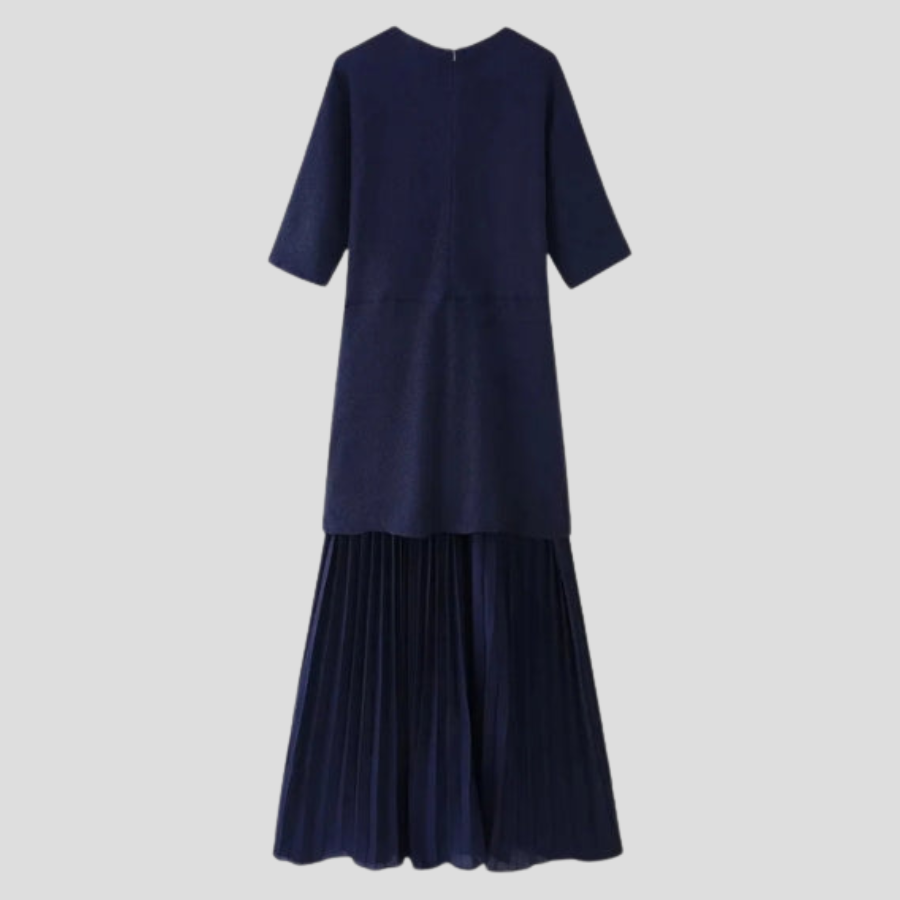 Women Pleated Dress | Defined Waist Structure & Vertical Pleat Silhouette for Daily Wear