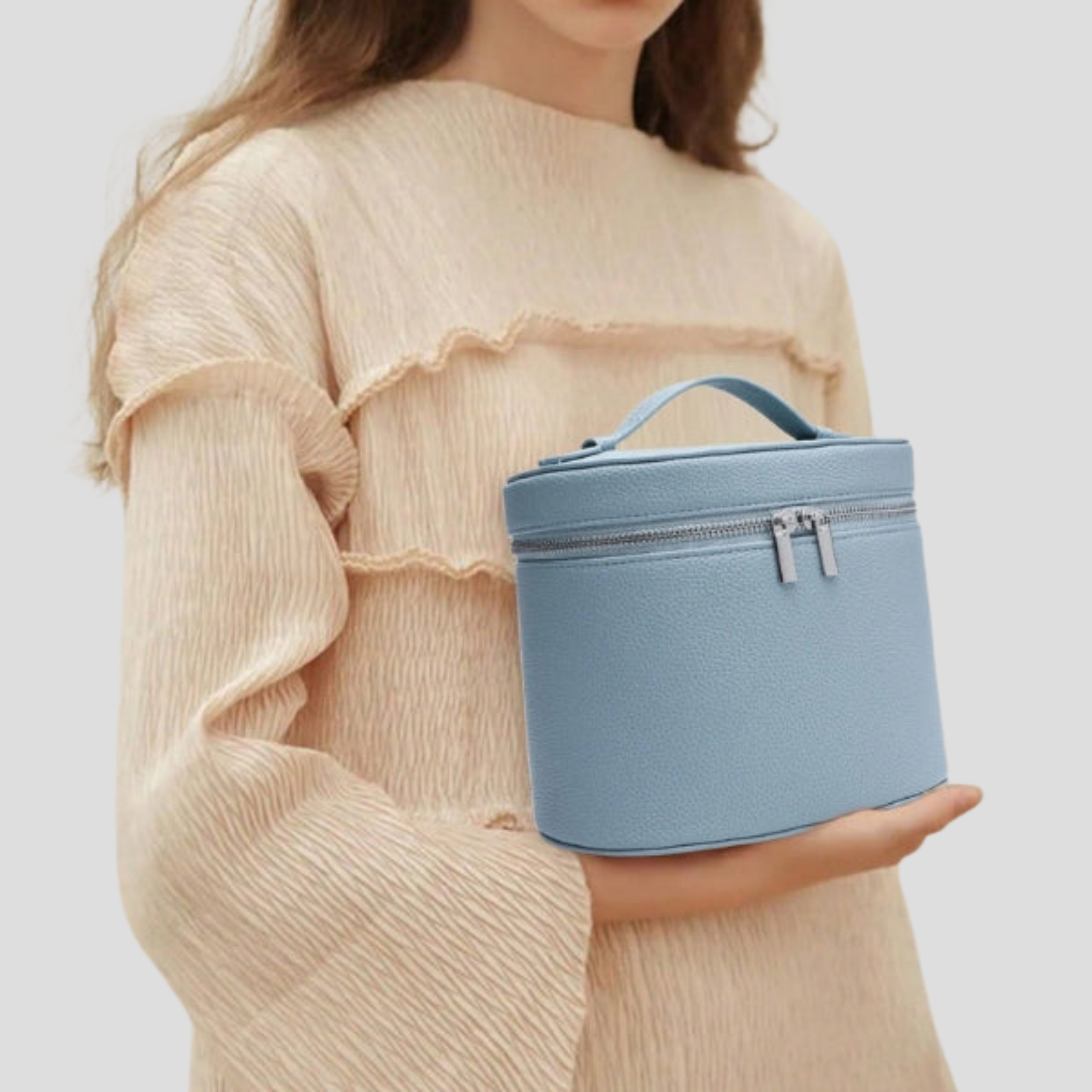 Women Vanity Case | Box Shape & Defined Zip Closure for Daily Use