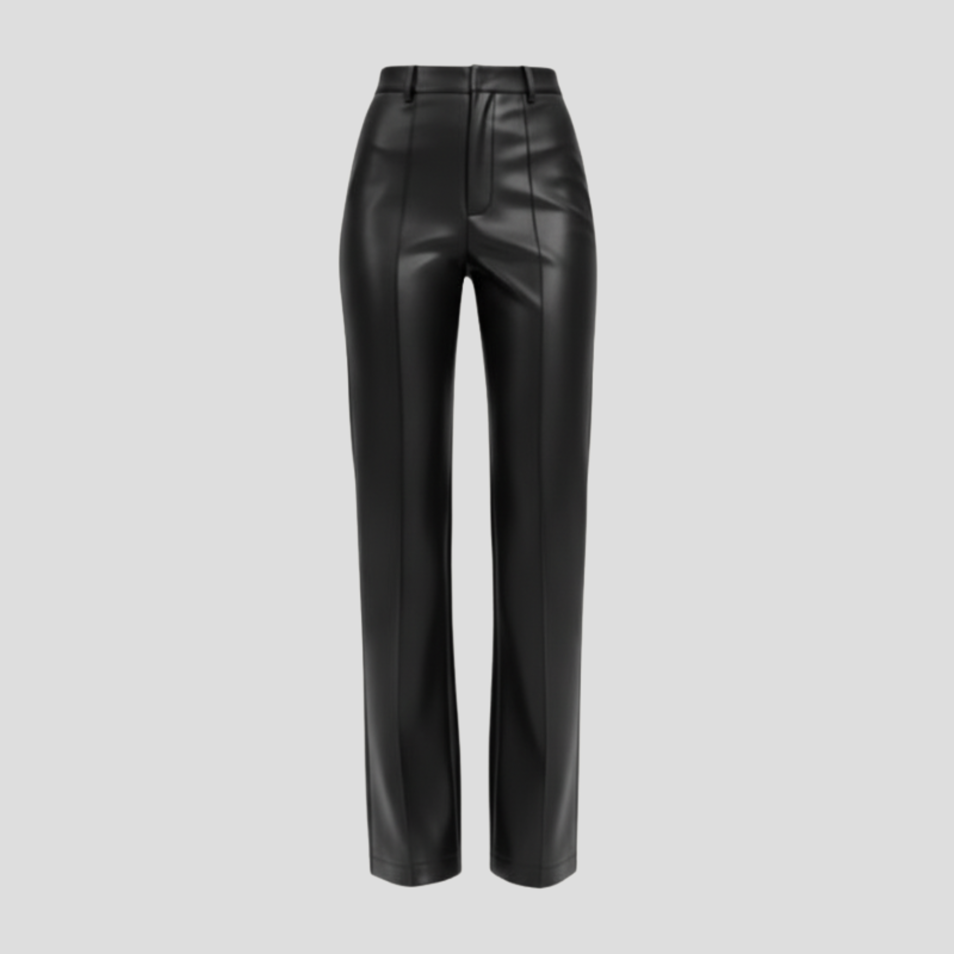 Women High-Waist Trousers | Straight-Leg Design & Contoured Waist Silhouette for Formal Wear
