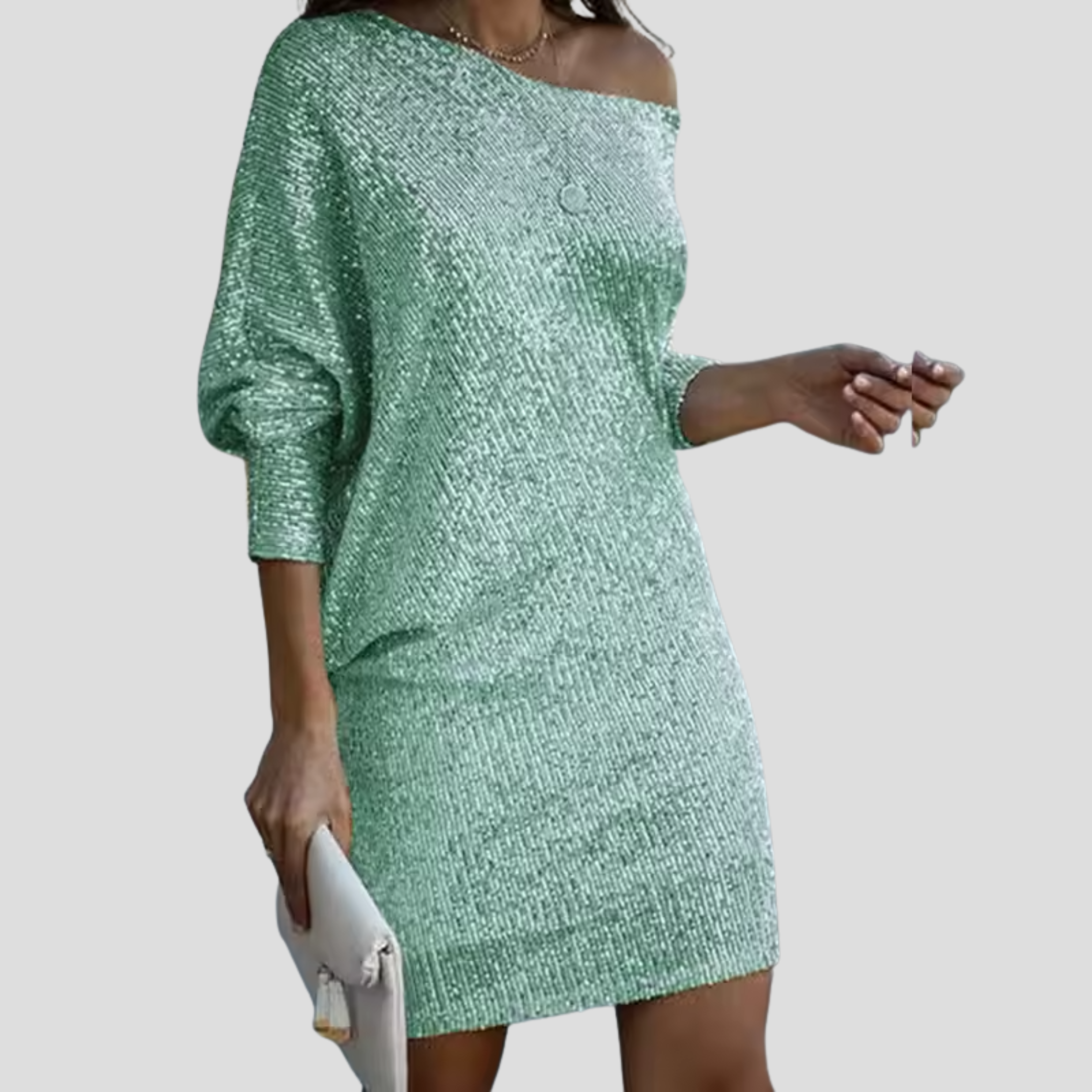 Women Mini Dress | Off-Shoulder Neckline & Relaxed Hem Silhouette for Daily Wear