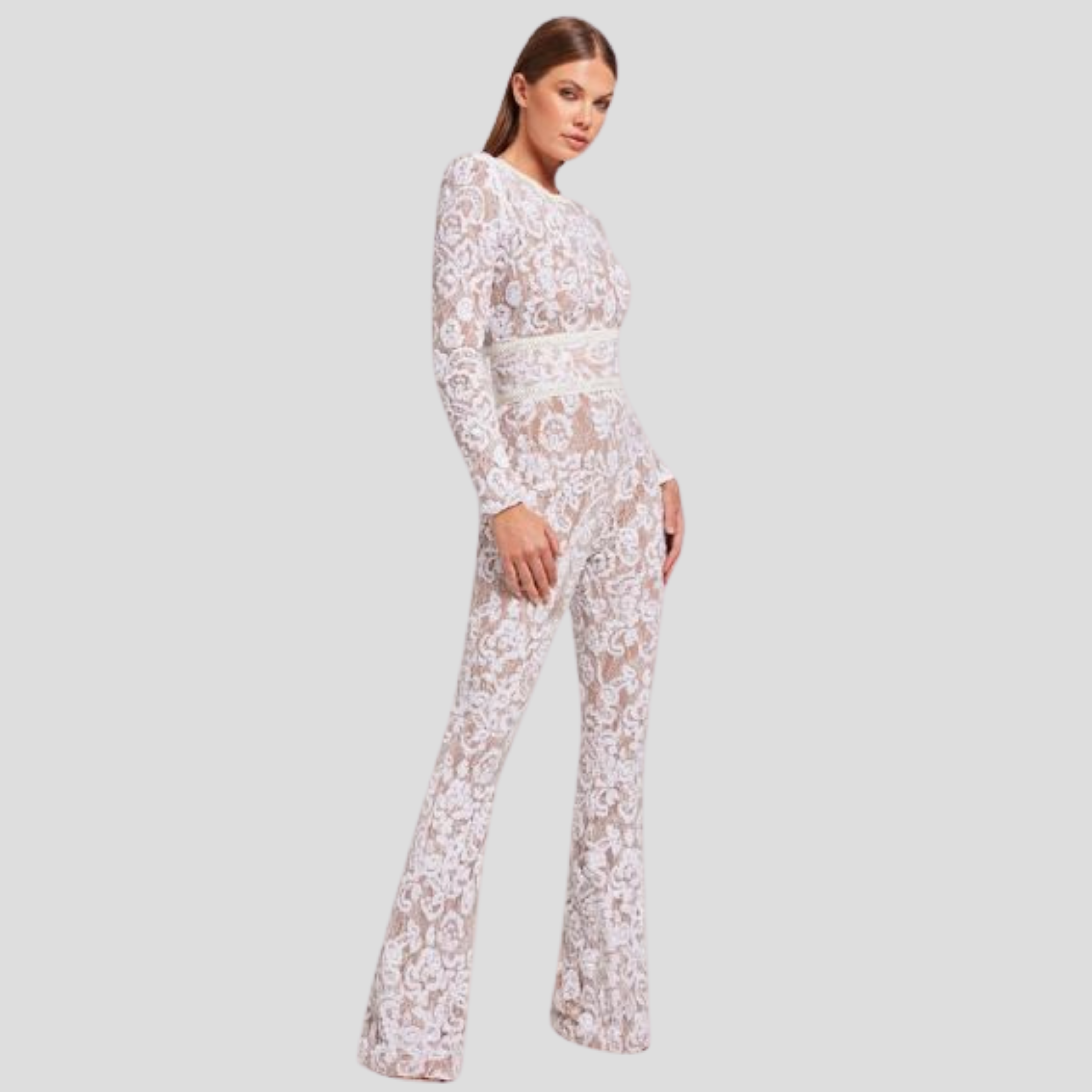 Women Jumpsuit | Fitted Bodice & Flared Leg Silhouette for Daily Wear