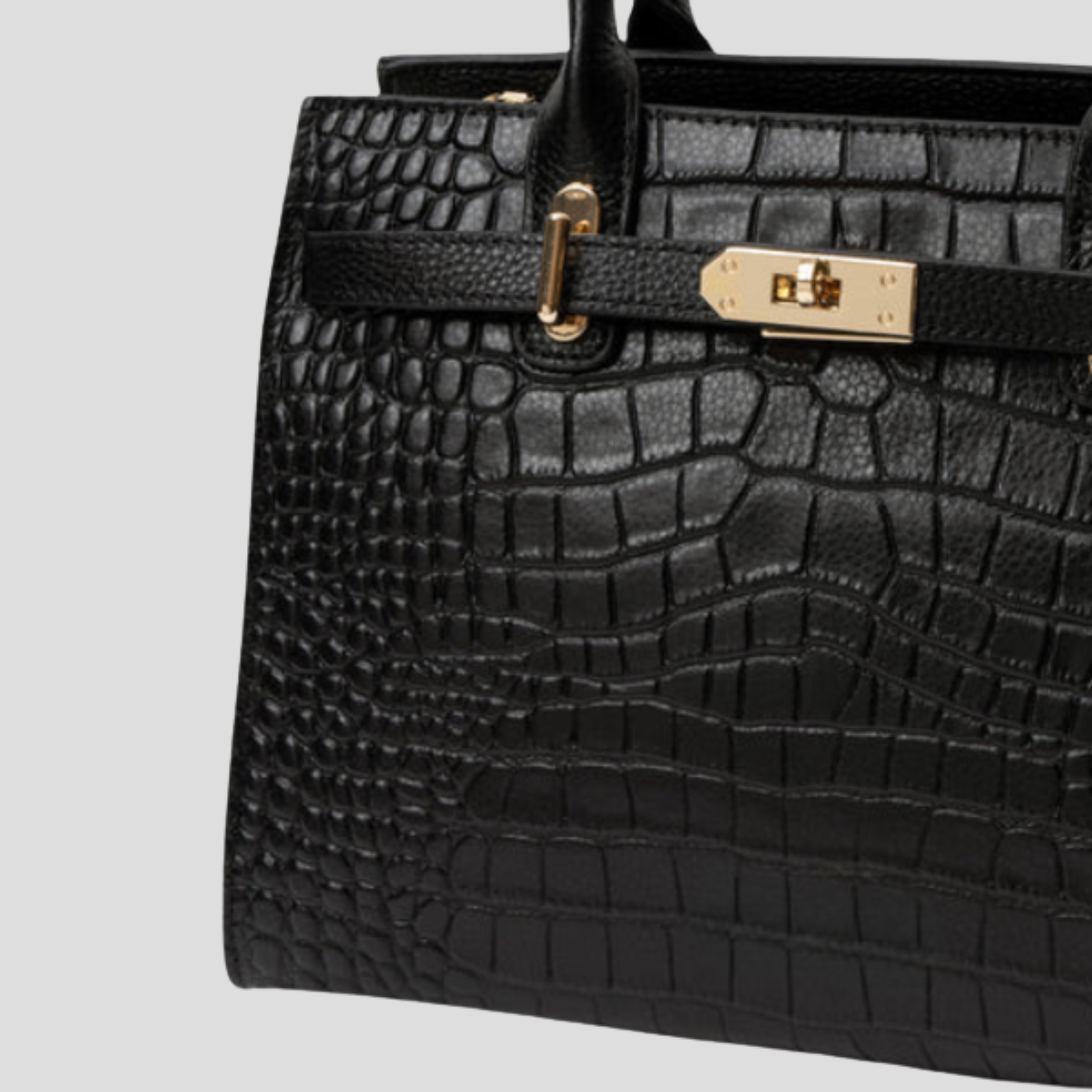 Women Bag | Defined Handle Structure & Structured Lock Front Design