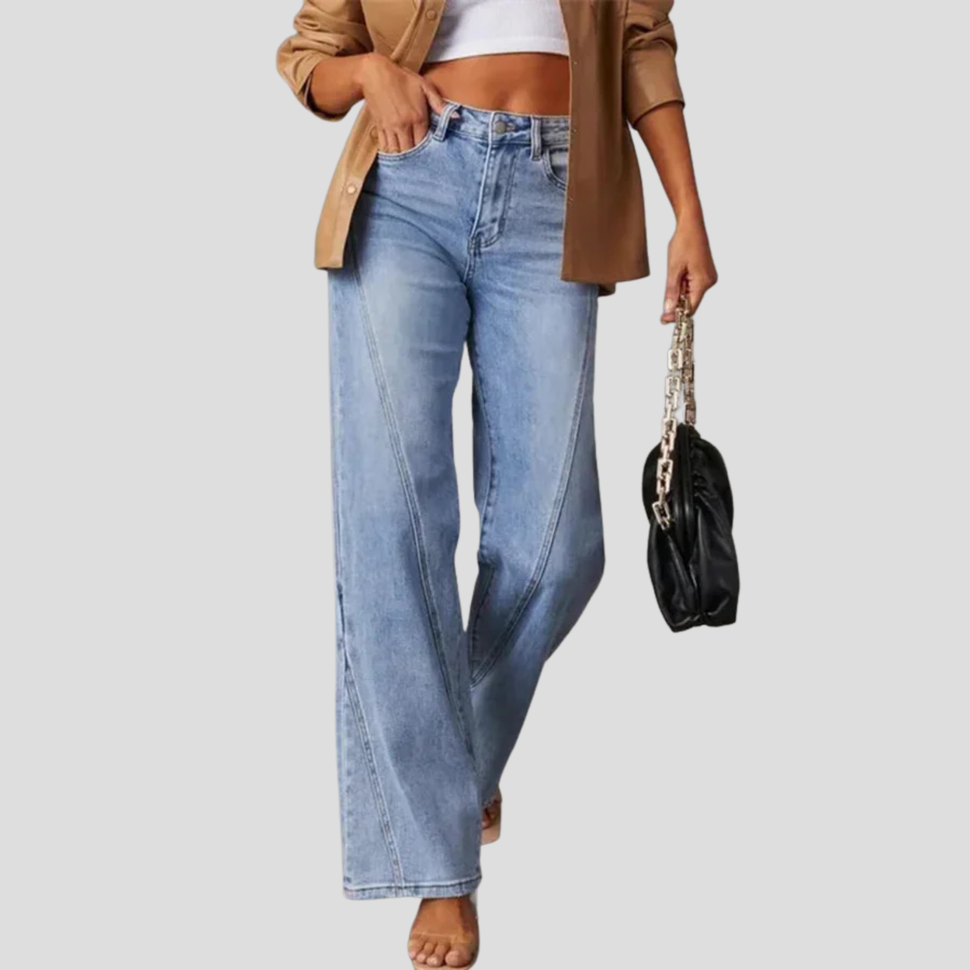 Women Jeans | High-Waist Design & Wide-Leg Silhouette for Daily and Urban Wear