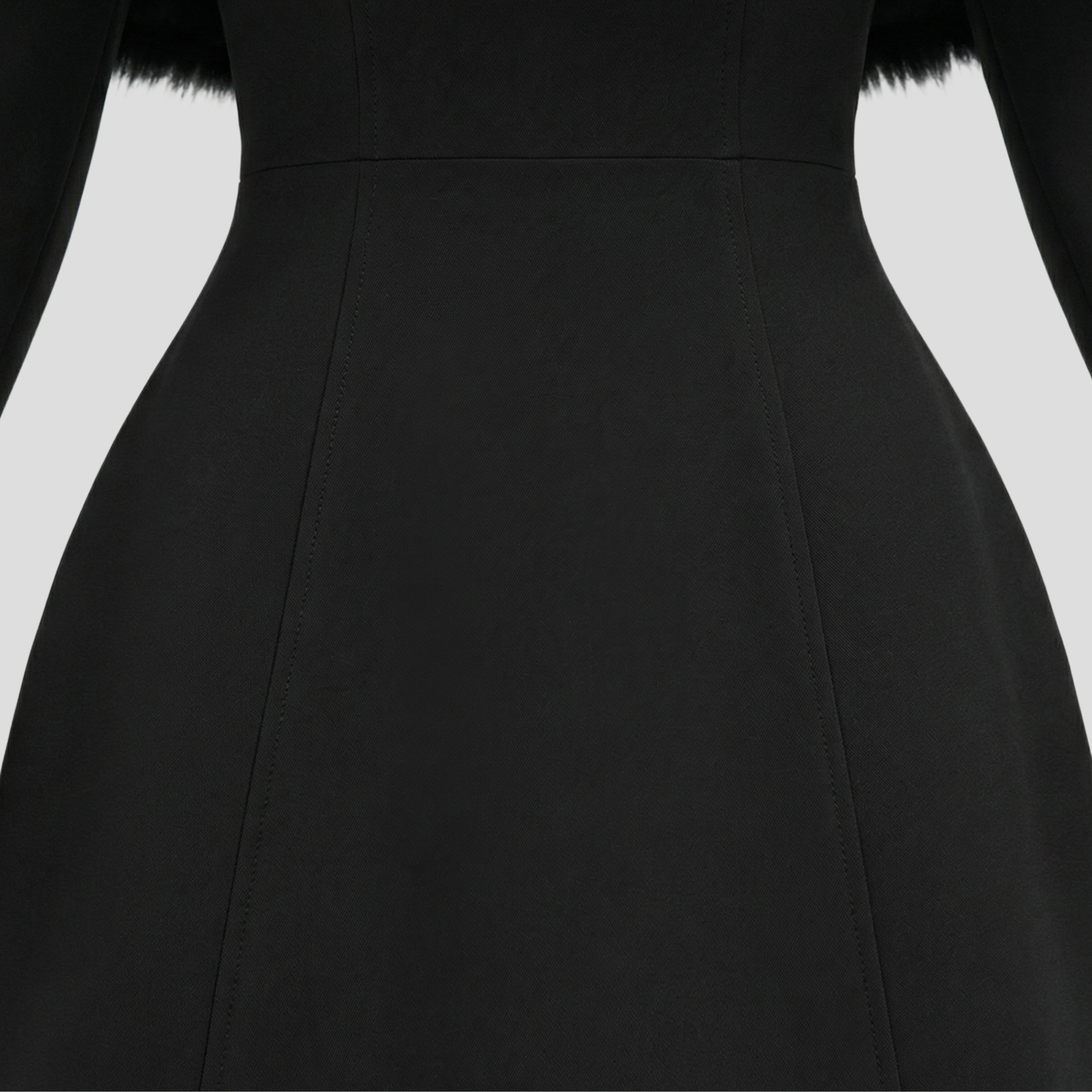 Women Mini Dress | Off-Shoulder Trim Detail & Flared Hem Silhouette for Evening Wear