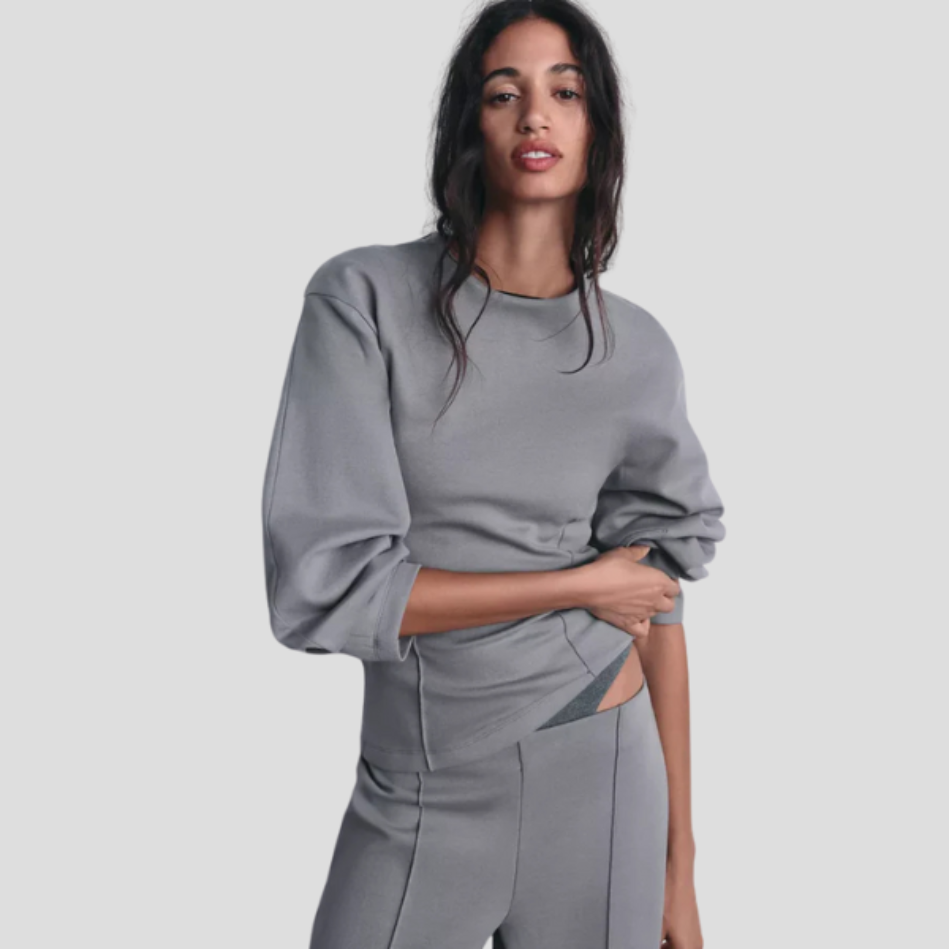 Women Lounge Set | Coordinated Upper Form & Relaxed Lower Alignment for Daily Wear