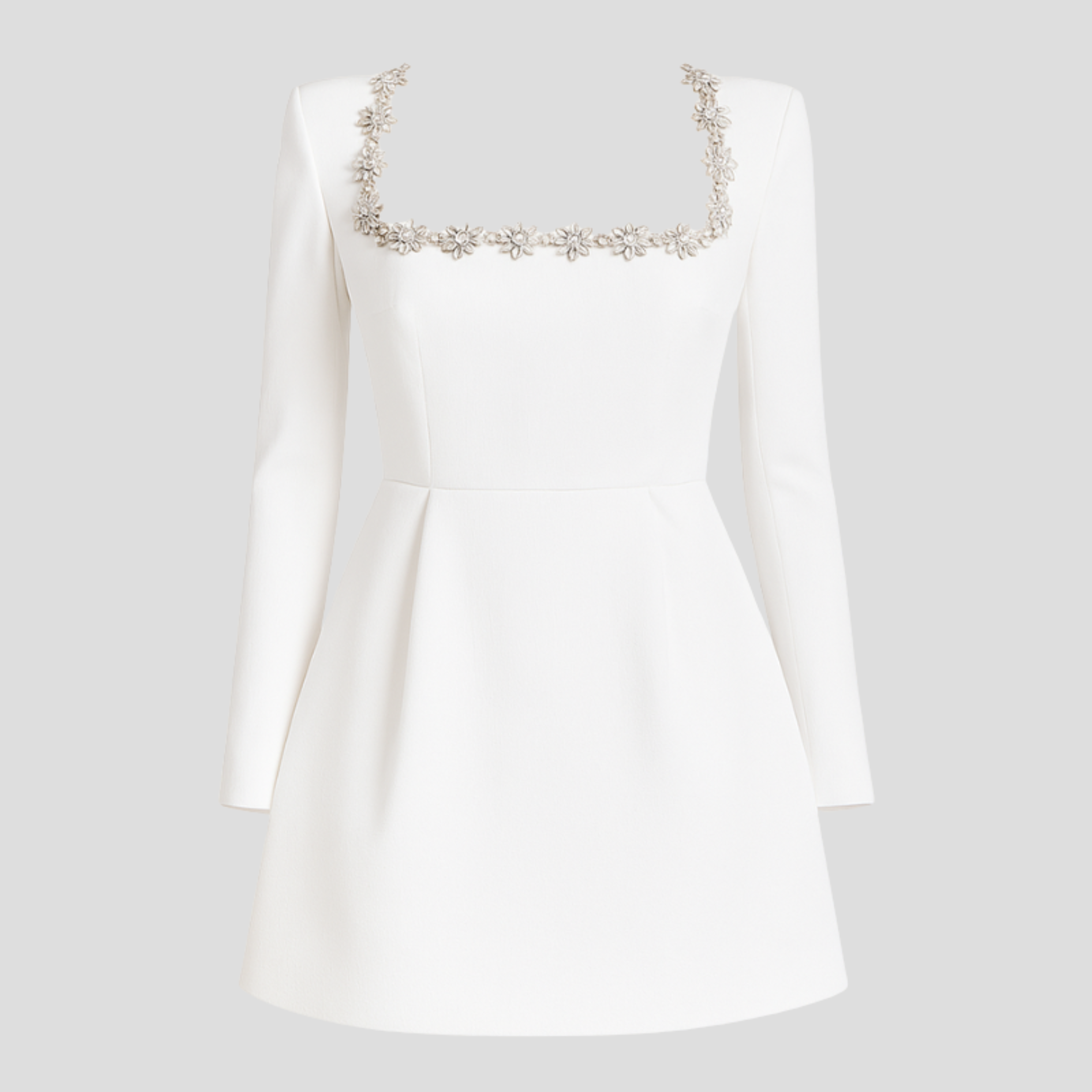 Women Cocktail Dress | Square Neckline Detail & Embellished Structured Silhouette for Evening Wear