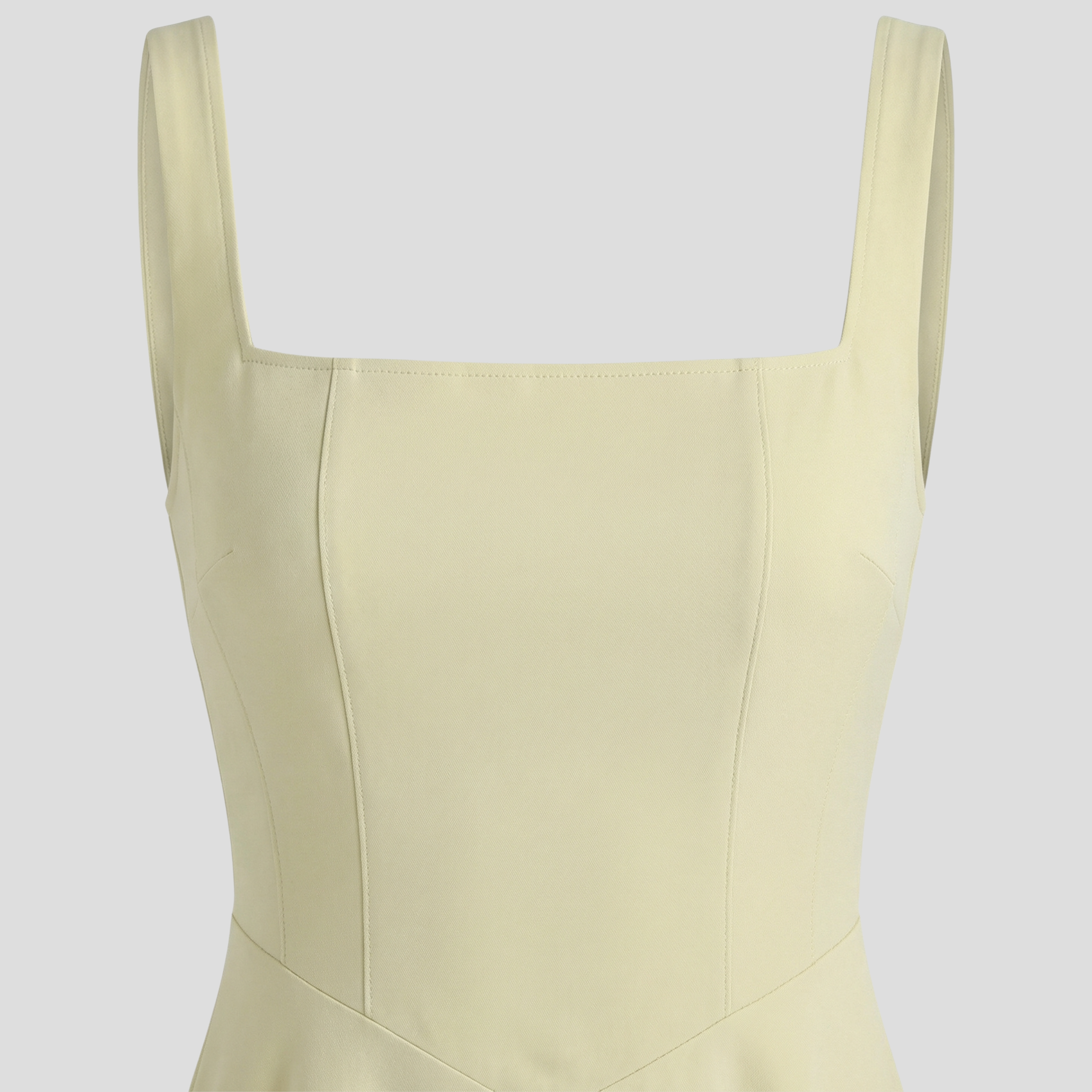 Women Midi Dress | Square Neckline Detail & A-Line Silhouette for Formal Wear