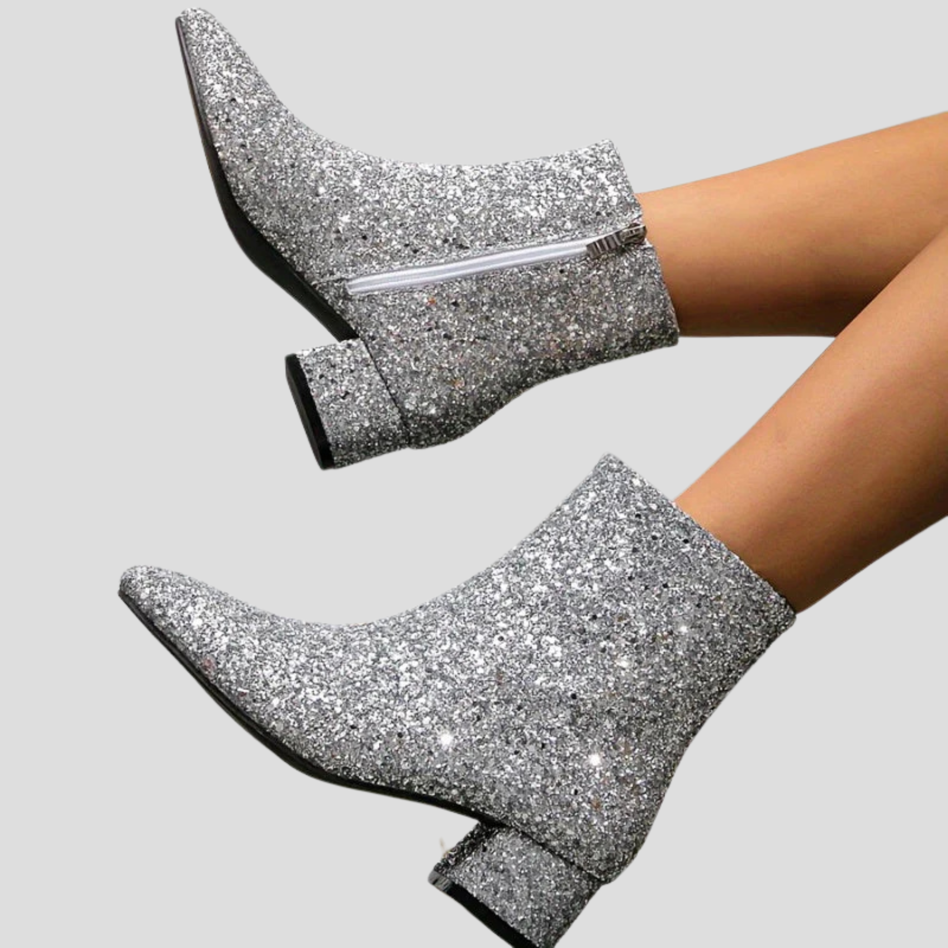 Women Boots | Ankle Height Form & Shimmered Surface Design for Daily Use