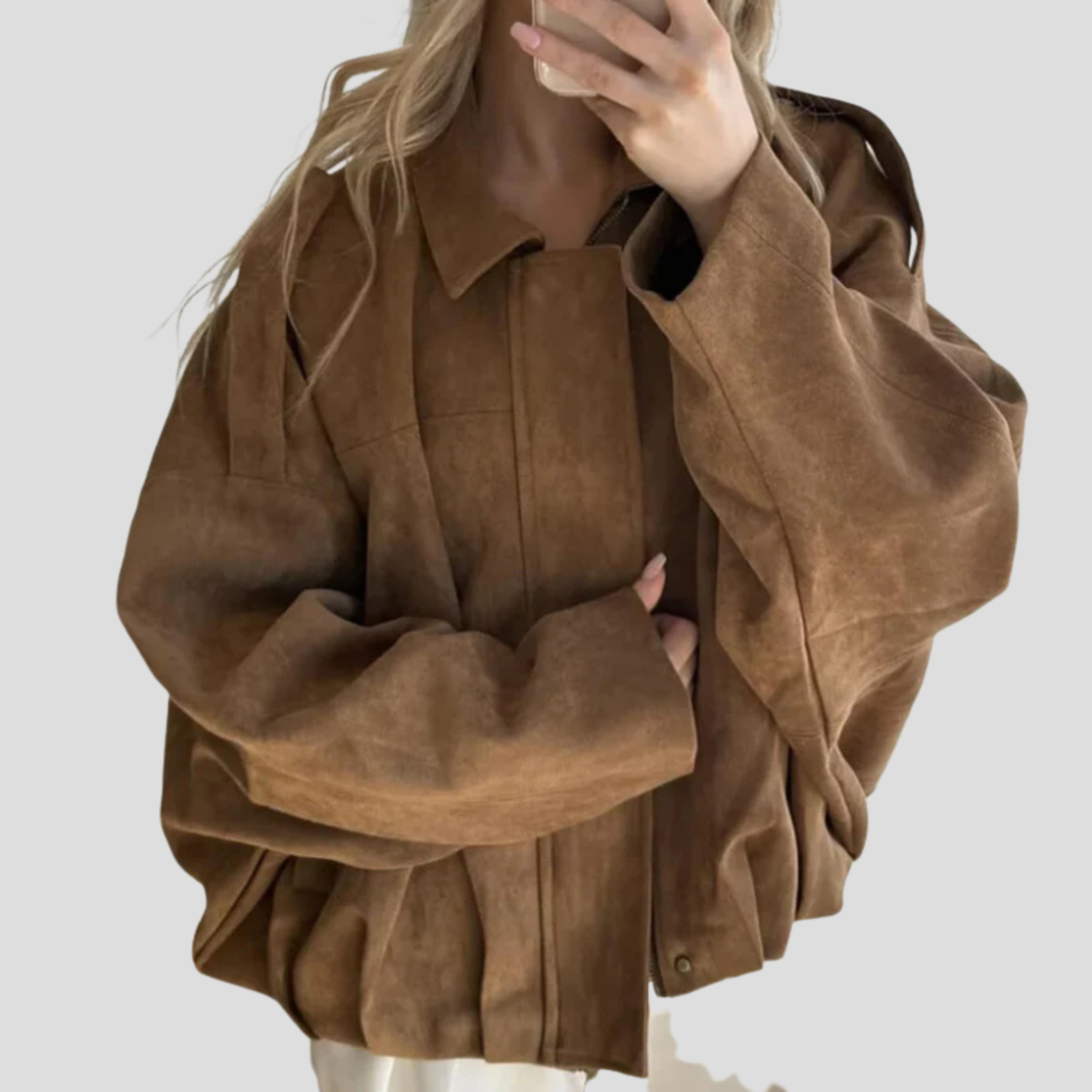 Women Bomber Jacket | Relaxed Silhouette & Minimal Detail Structure for Daily Wear