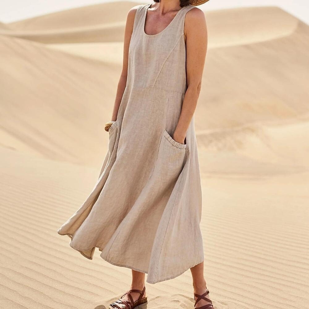 The Sahara Pocketed Midi Dress