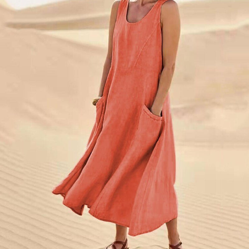 The Sahara Pocketed Midi Dress