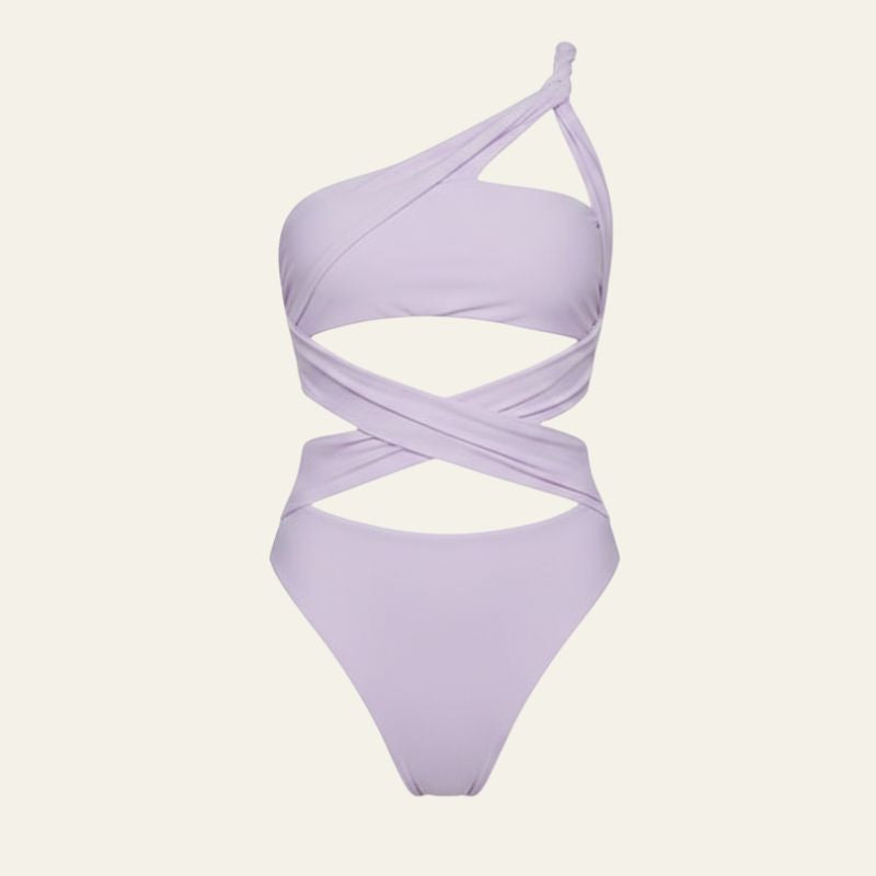 The Santorini Cut-Out Wrap Swimsuit