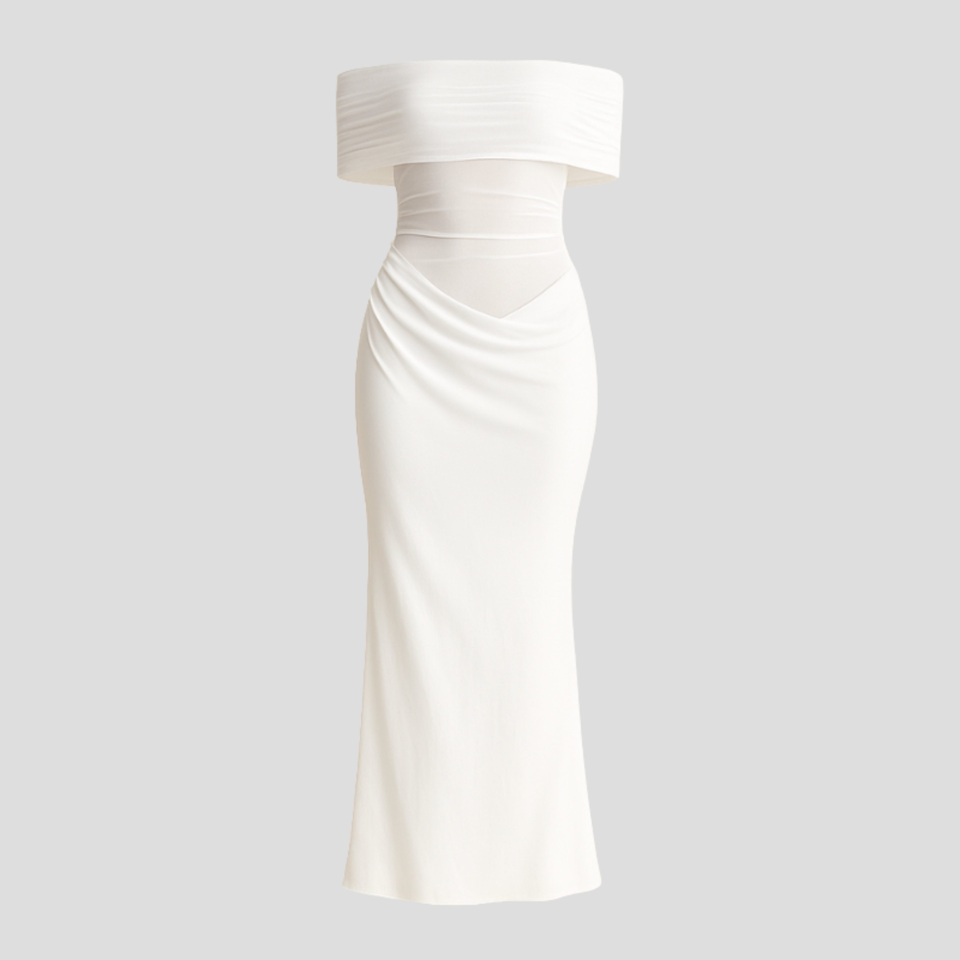 Women Maxi Dress | Off-Shoulder Neckline Form & Draped Outline Alignment for Occasion Wear