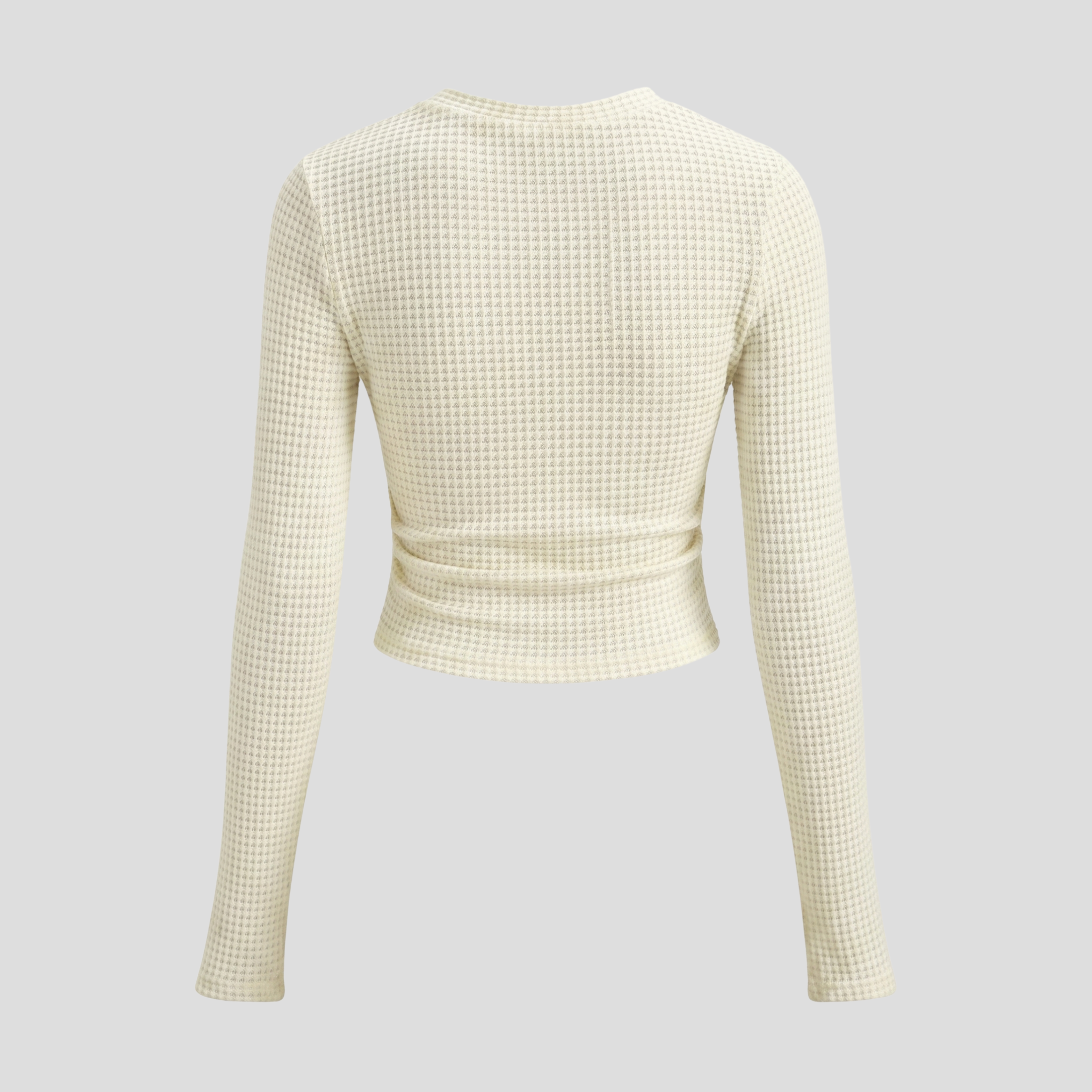 Women Long-Sleeve Top | Textured Surface Definition & Contoured Line Alignment for Daily Wear