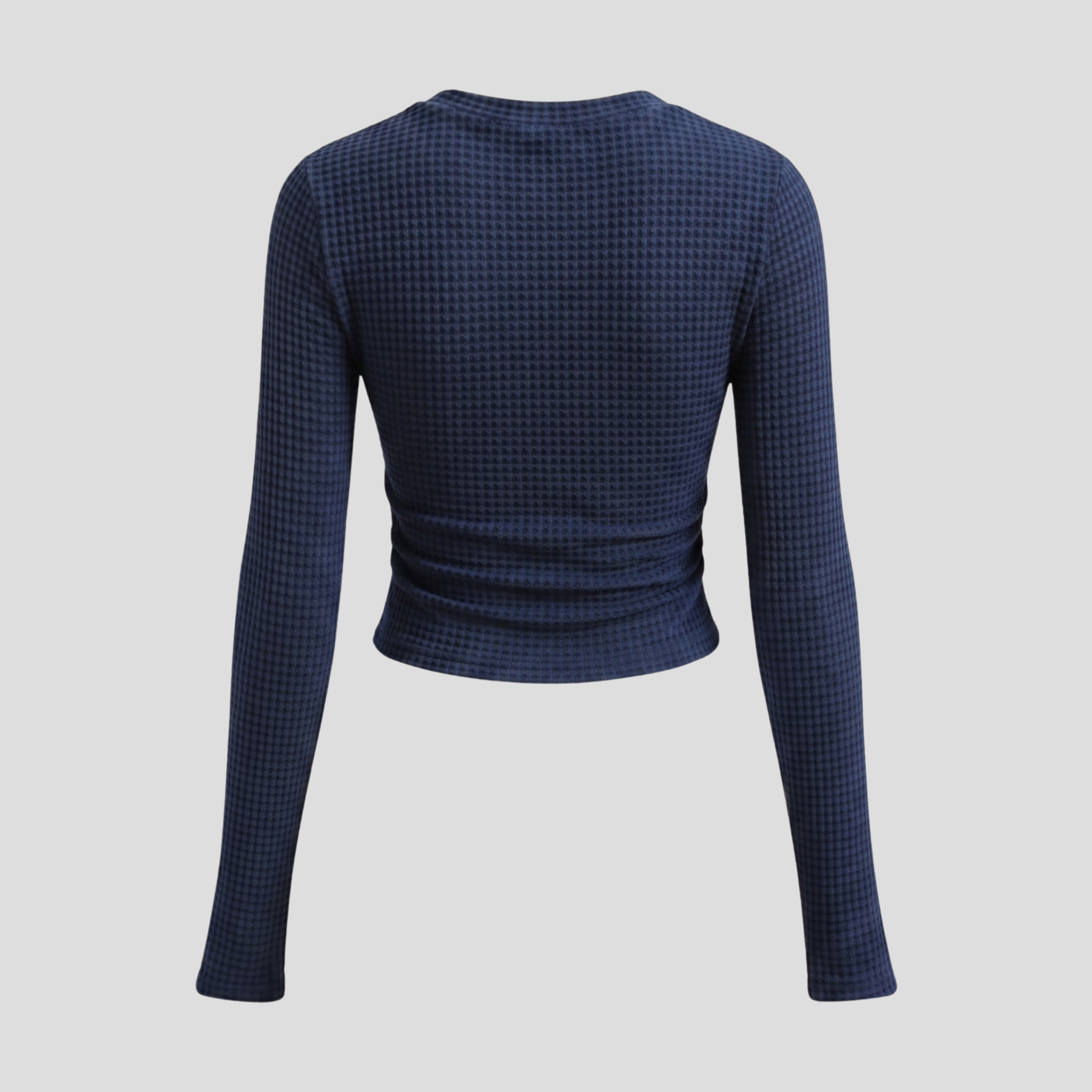 Women Long-Sleeve Top | Textured Surface Definition & Contoured Line Alignment for Daily Wear