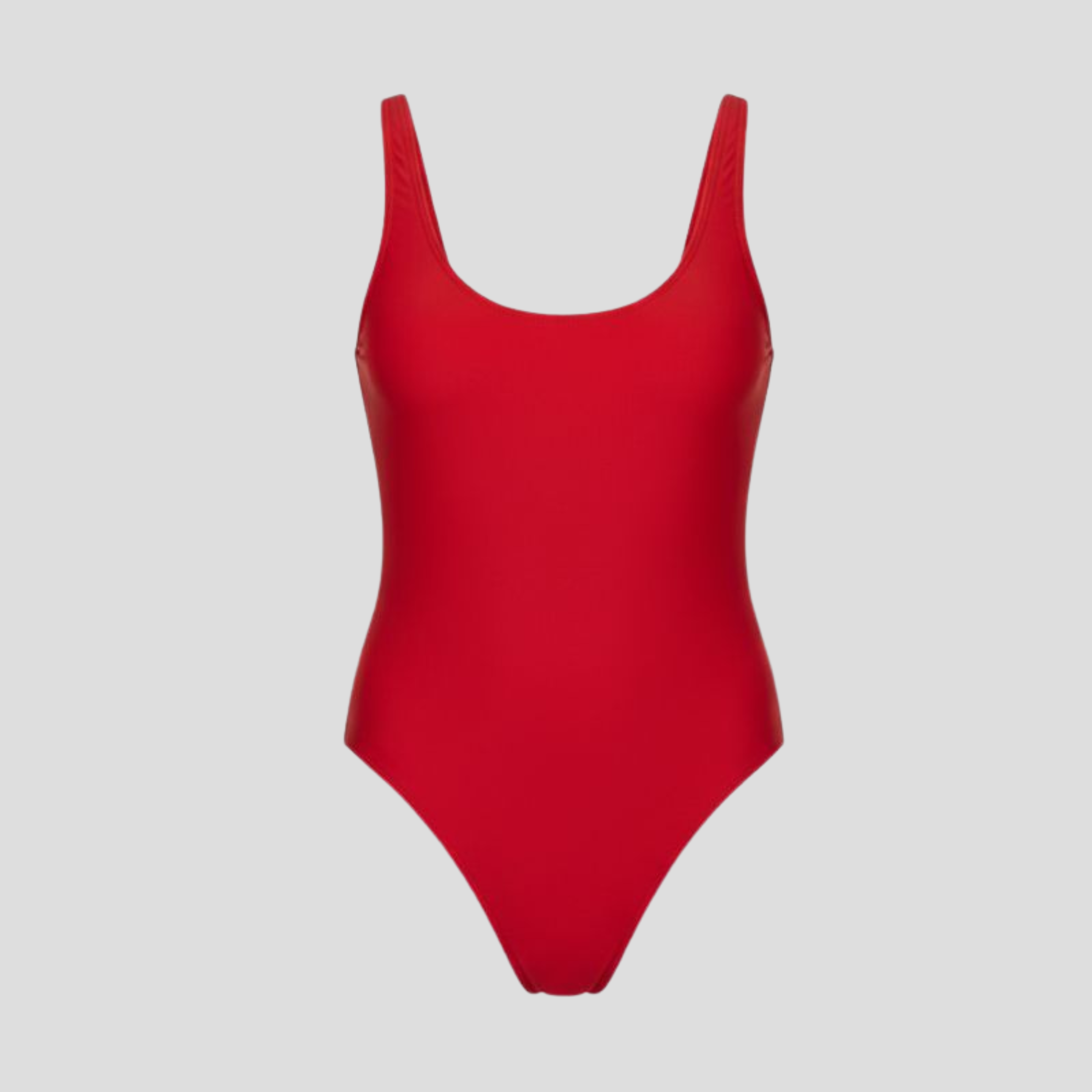 Women One-Piece Swimsuit | Scoop Neckline Form & Open-Back Alignment for Swimwear