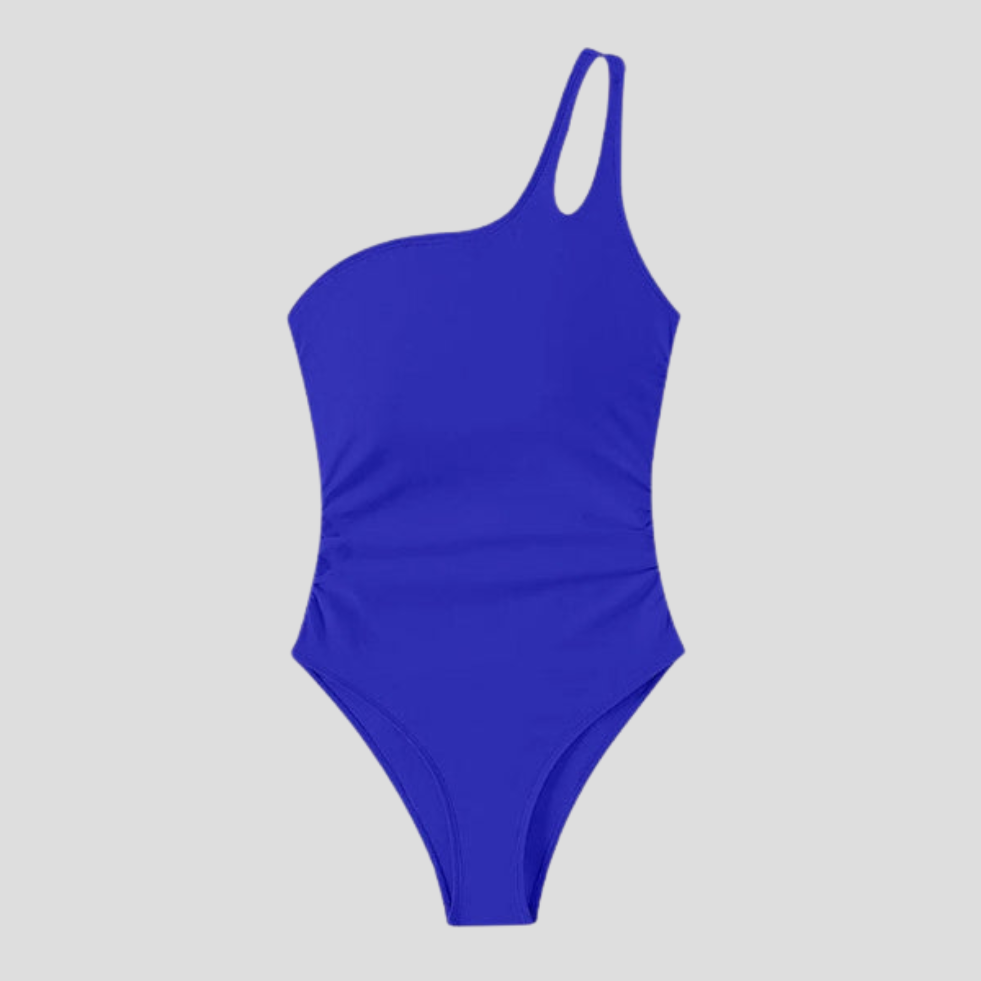 Women One-Piece Swimsuit | One-Shoulder Form & Side Ruched Alignment for Swimwear