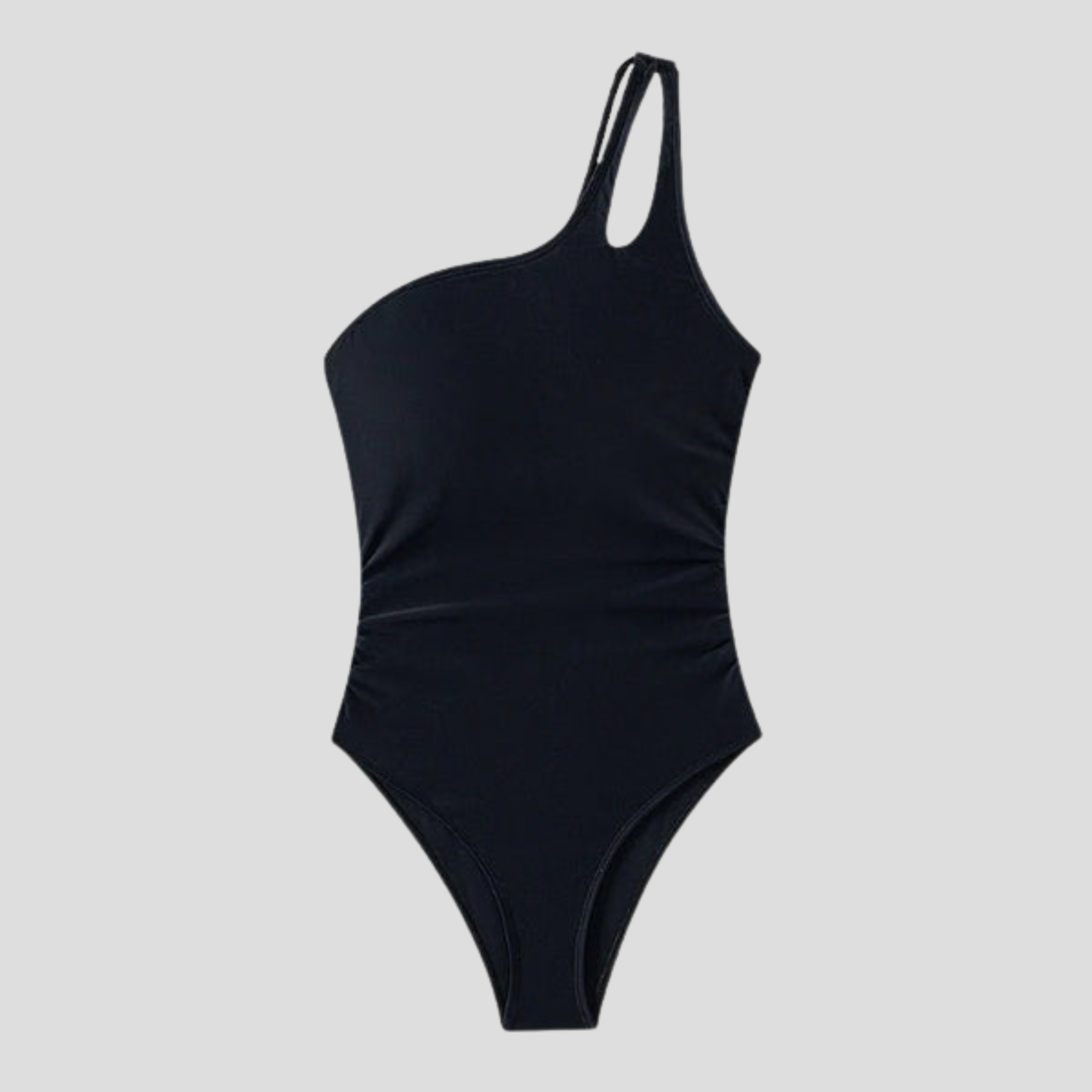Women One-Piece Swimsuit | One-Shoulder Form & Side Ruched Alignment for Swimwear