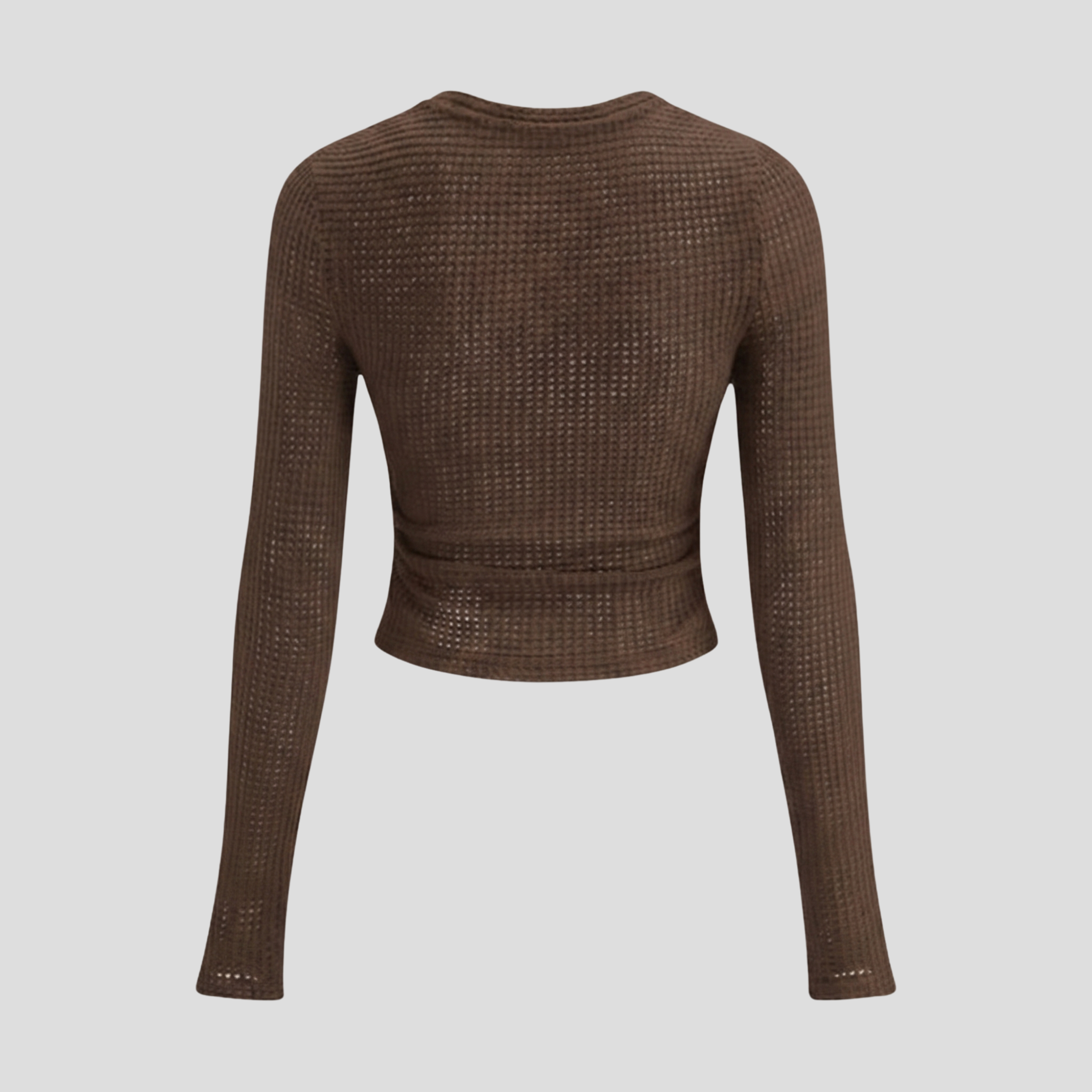 Women Long-Sleeve Top | Textured Surface Definition & Contoured Line Alignment for Daily Wear